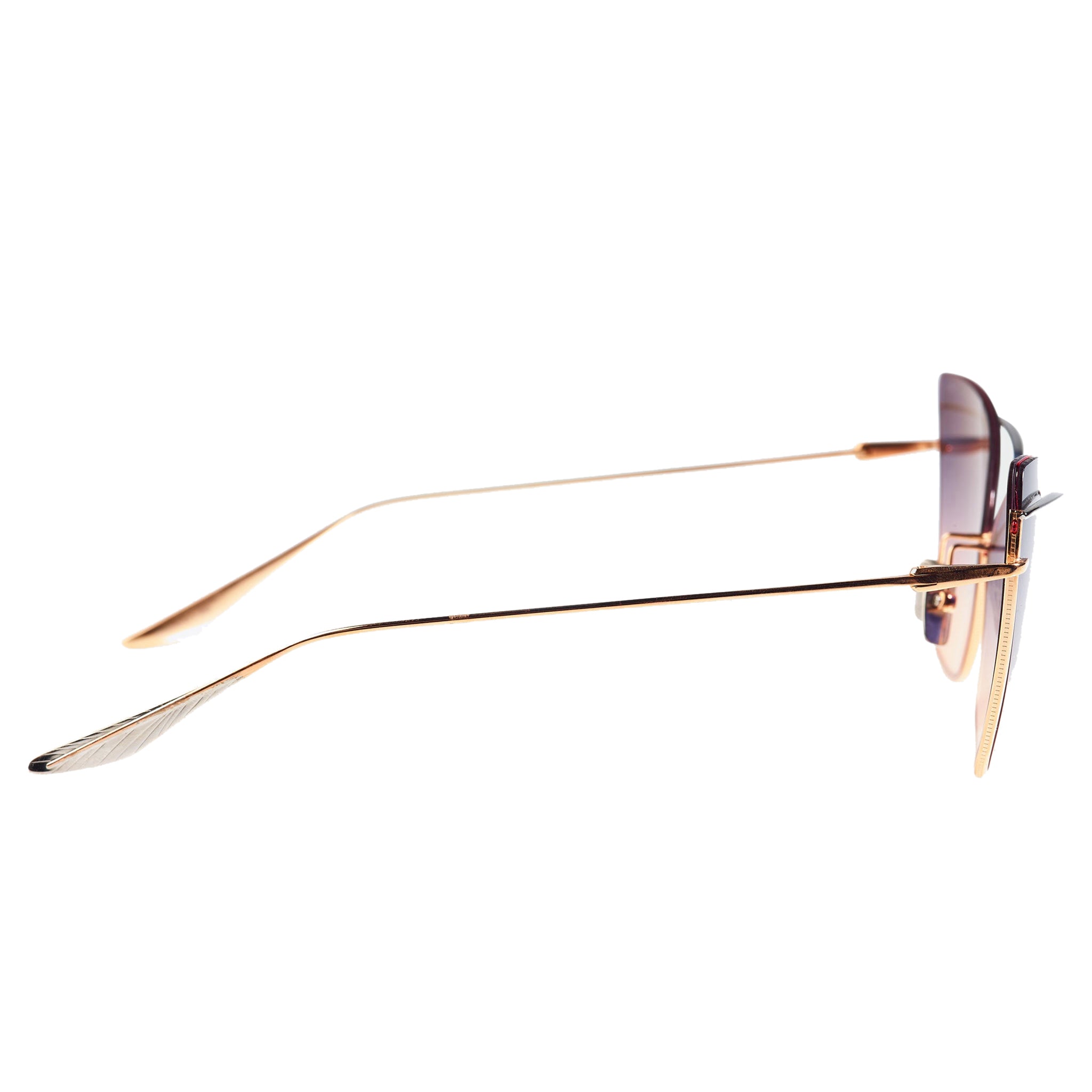 Image Of Dita Eyewear Starspann Rose Gold Sunglasses