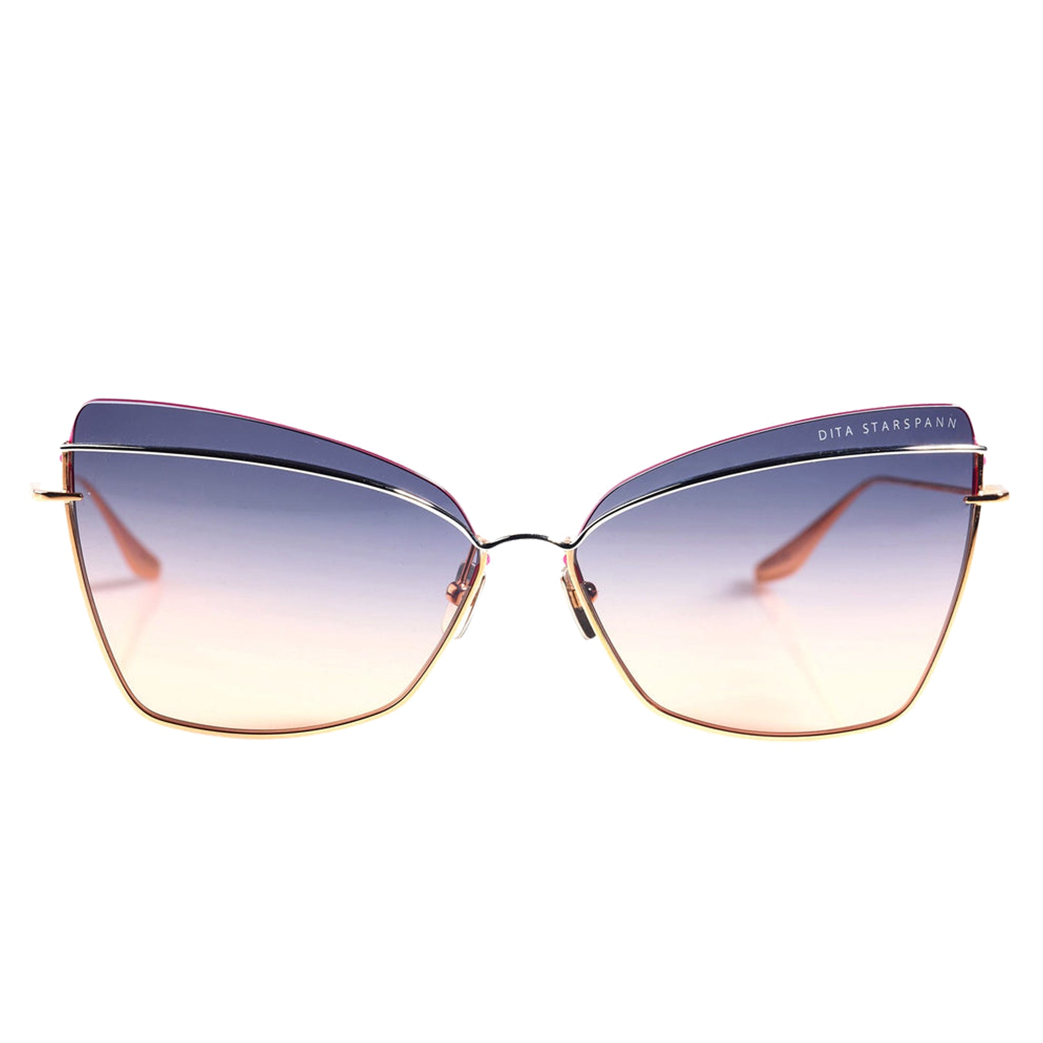 Image Of Dita Eyewear Starspann Rose Gold Sunglasses