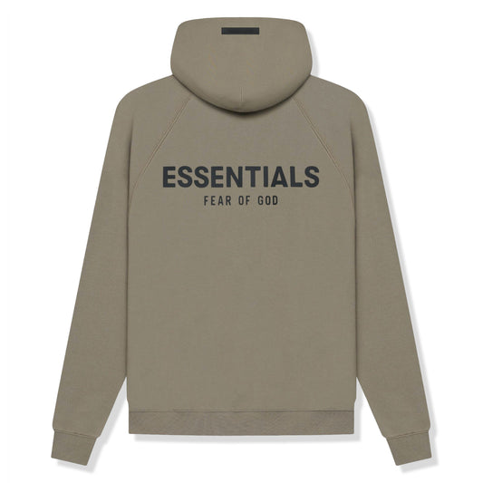 Fear Of God Essentials Reverse Logo Taupe Hoodie (SS21)