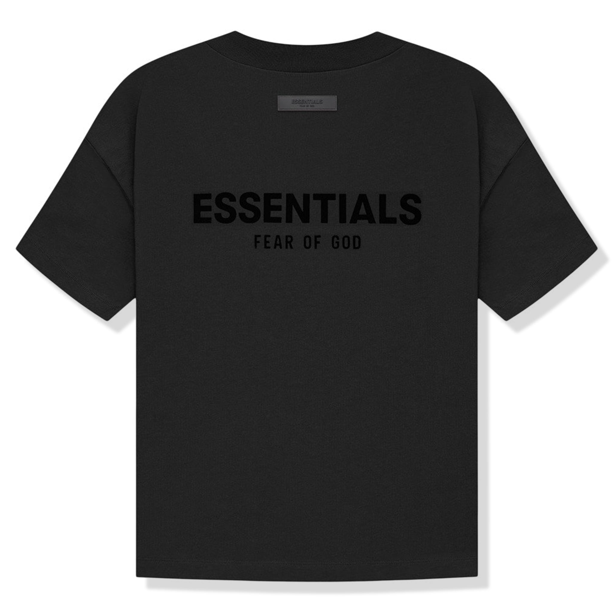 Image of Fear Of God Essentials Black T Shirt (SS22)