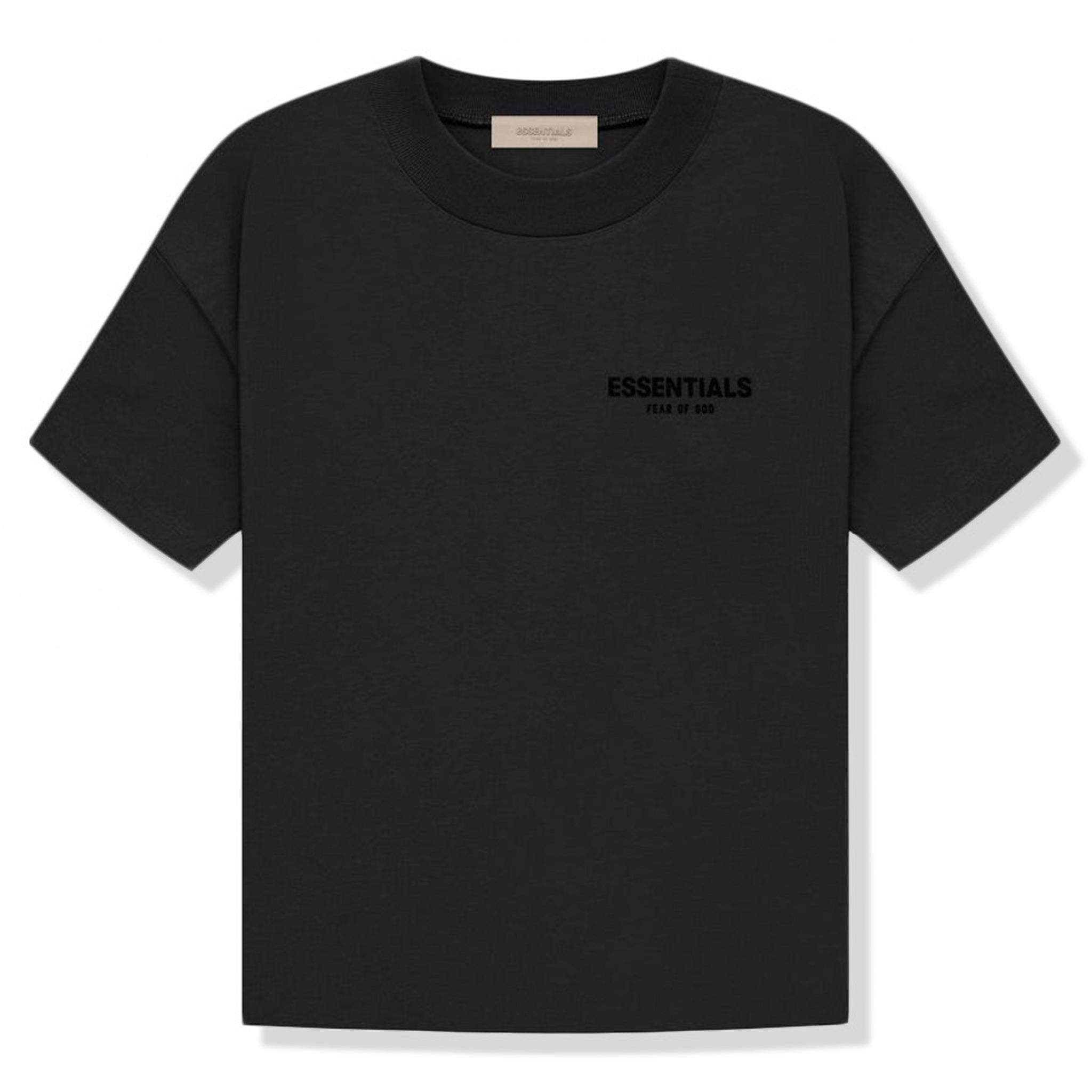 Image of Fear Of God Essentials Black T Shirt (SS22)