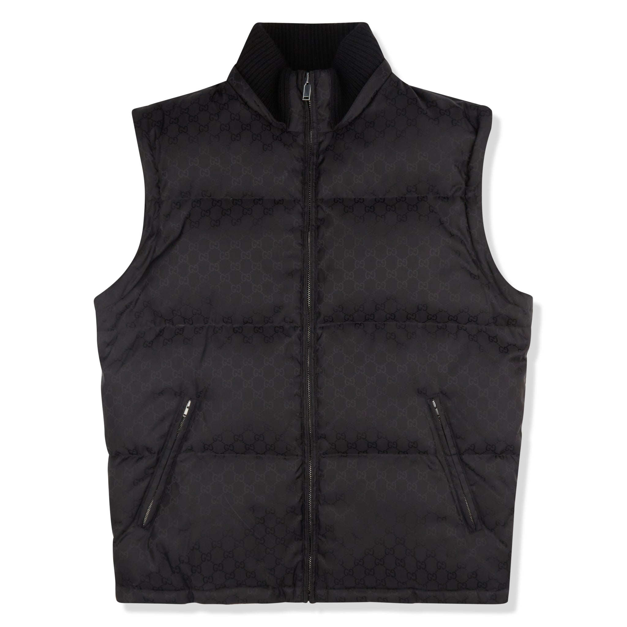 Front View of Preloved - Gucci GG Jacquard Removable Sleeves Down Jacket 473612z42181000