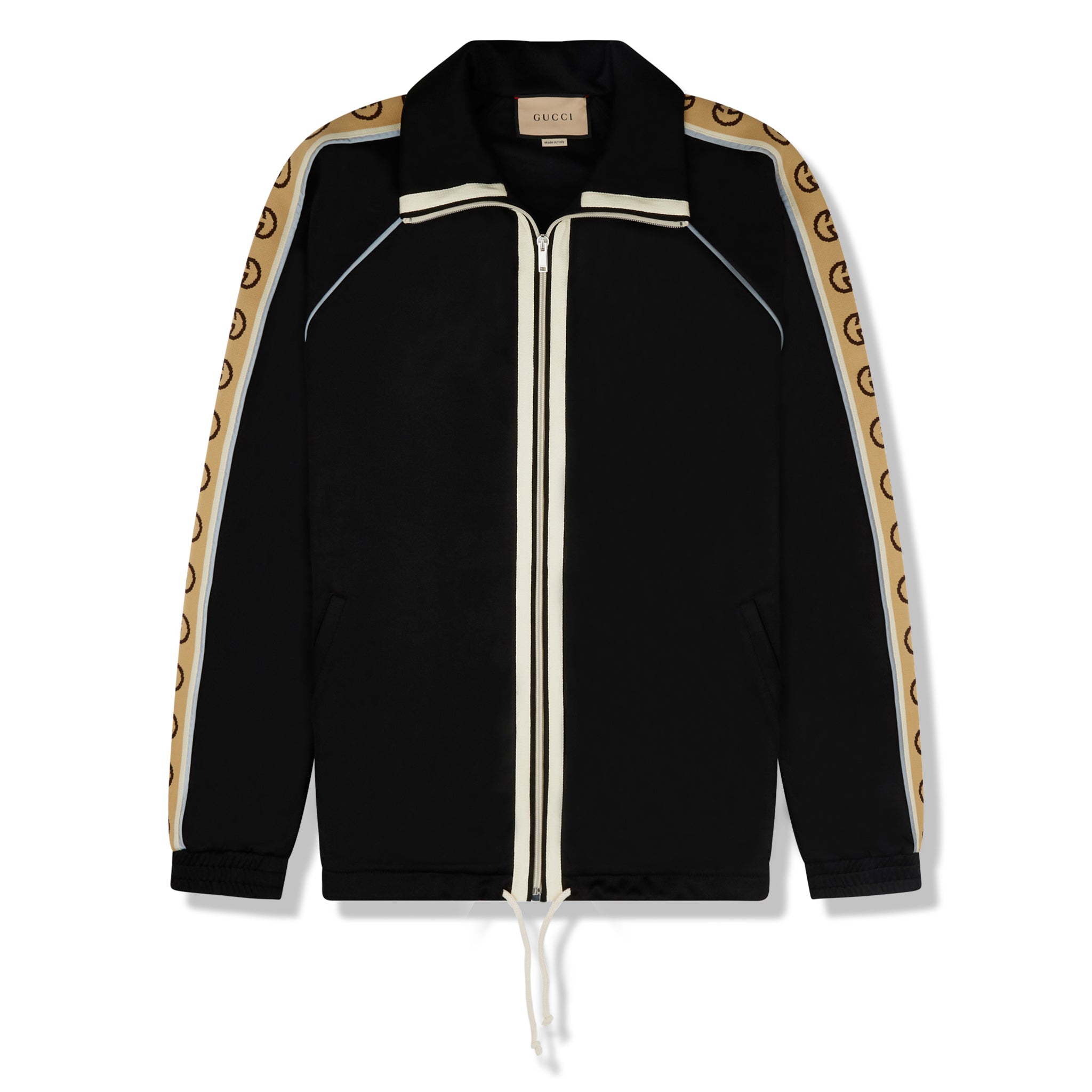 Image of Gucci GG Ribbon Black Track Jacket