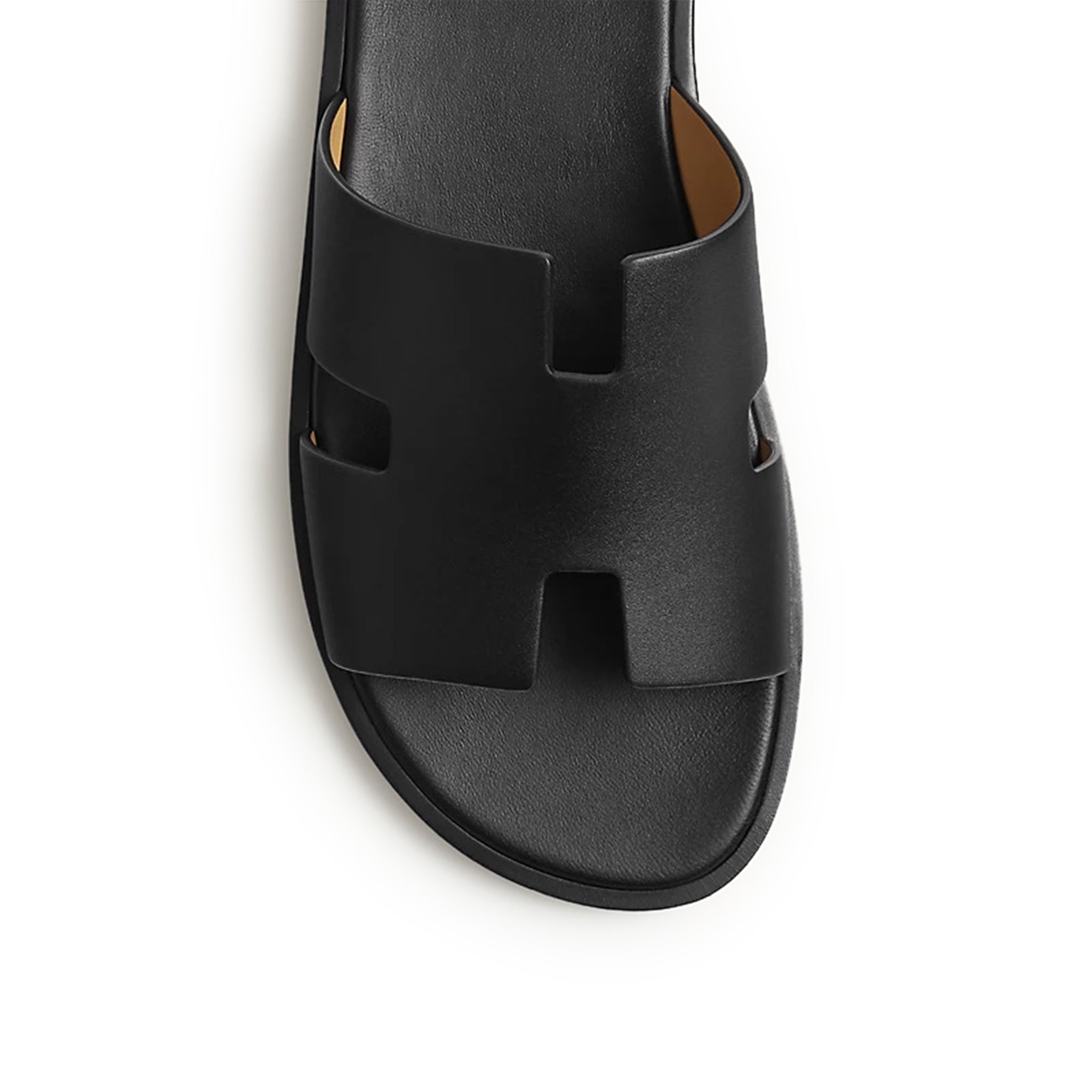 Image of Hermes Paris Izmir Black Sandal