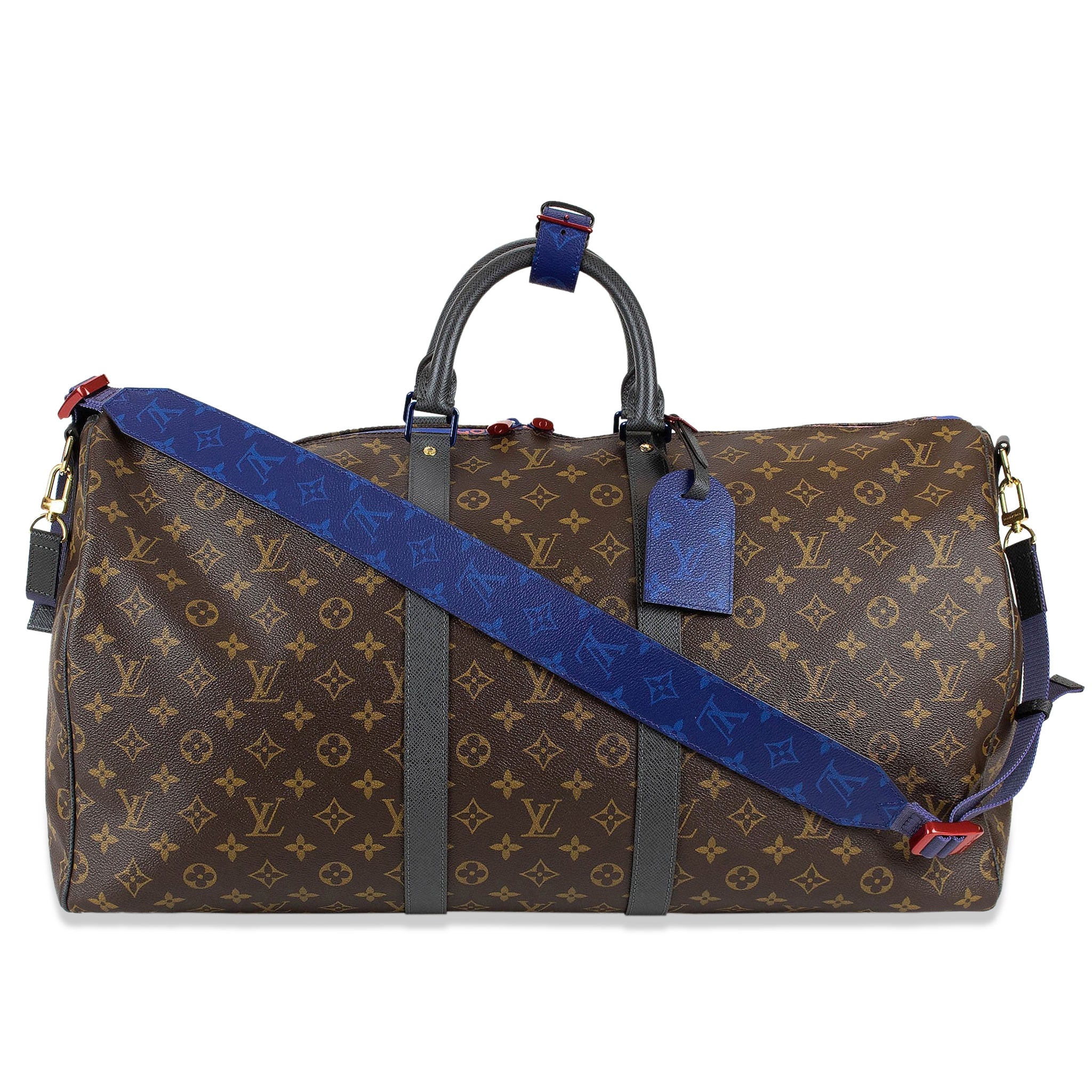 Image of LOUIS VUITTON OUTDOOR PACIFIC/BROWN MONOGRAM KEEPALL 55