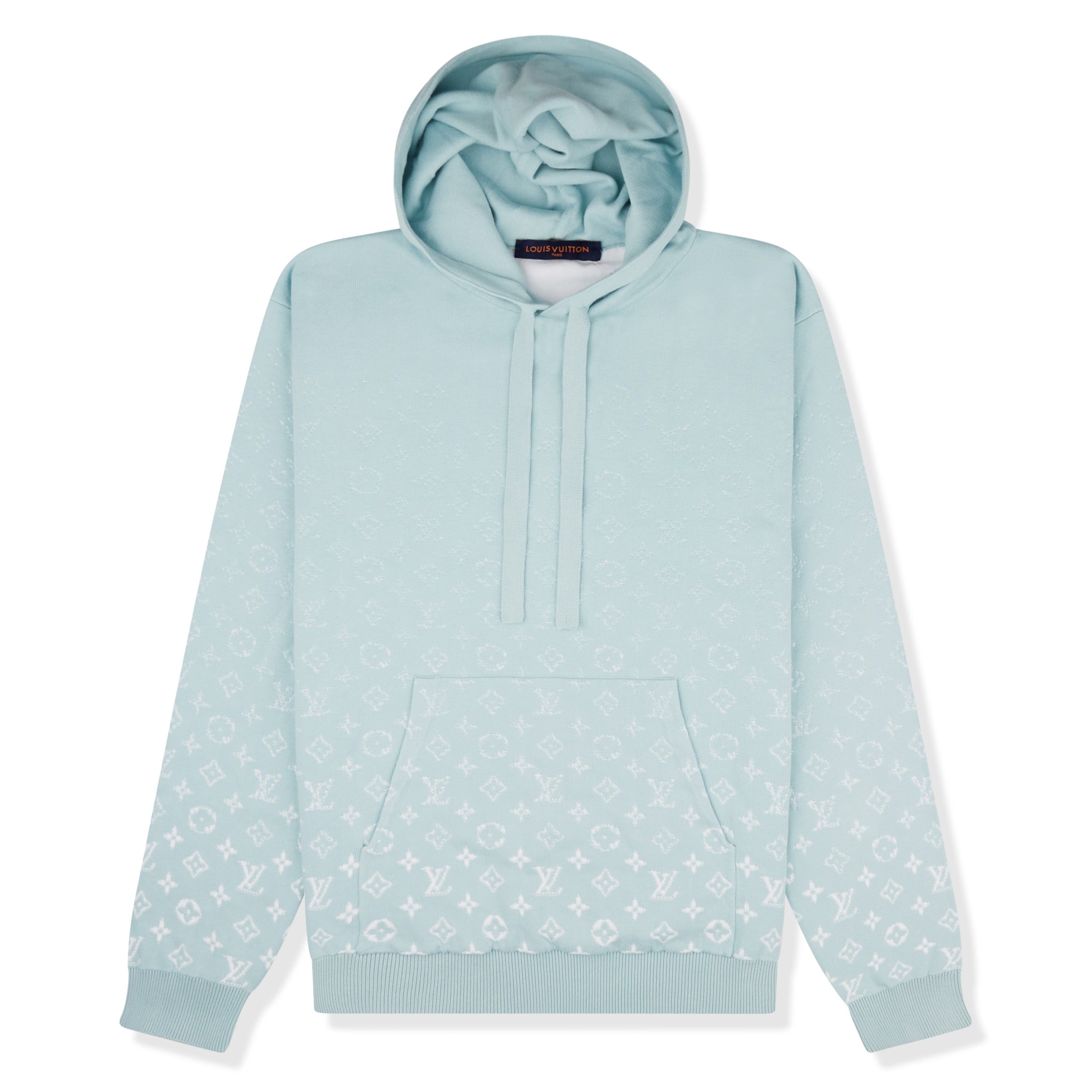 Image of Louis Vuitton LV Monogram Gradient Blue Hoodie