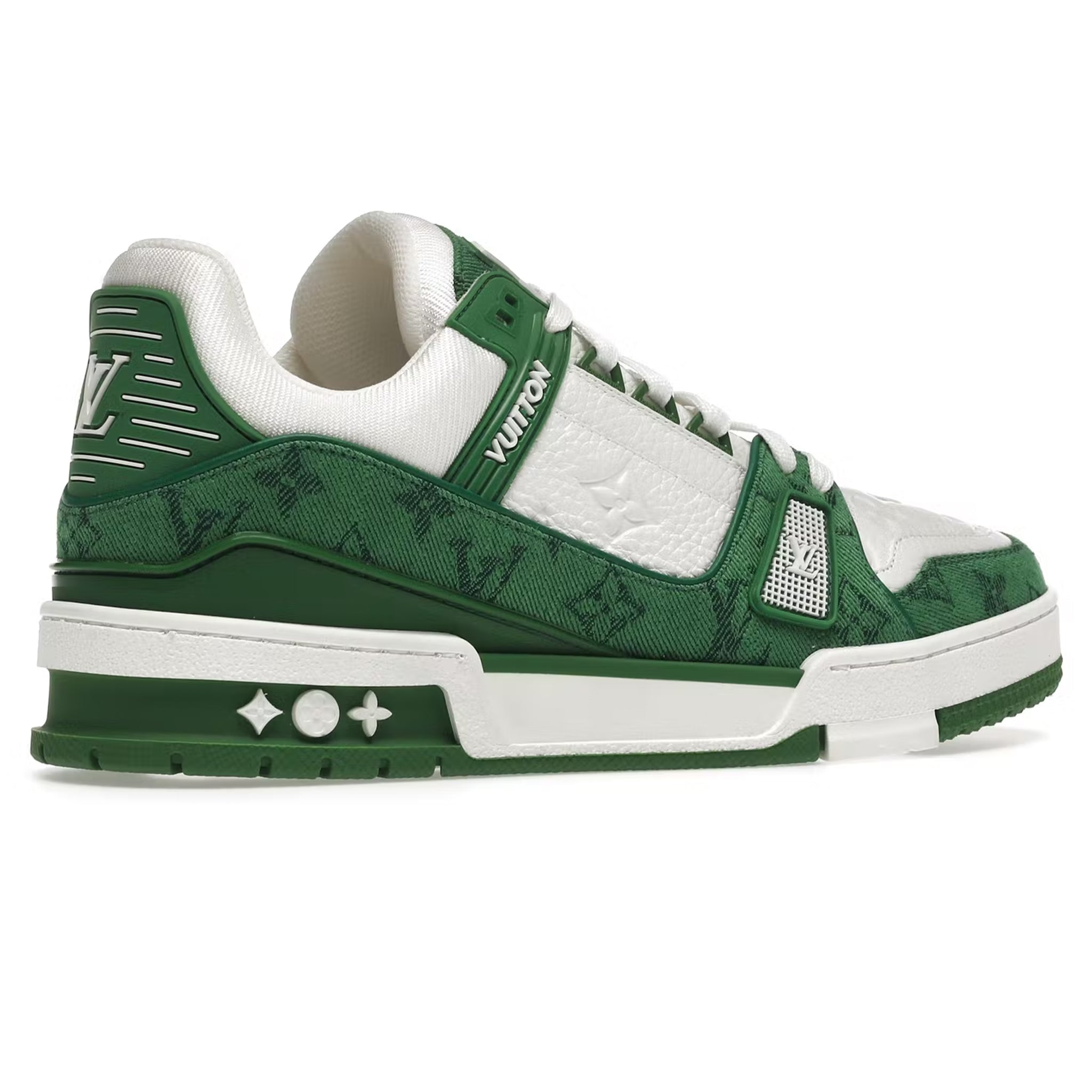 Image of Louis Vuitton LV Monogram Green Denim Sneaker
