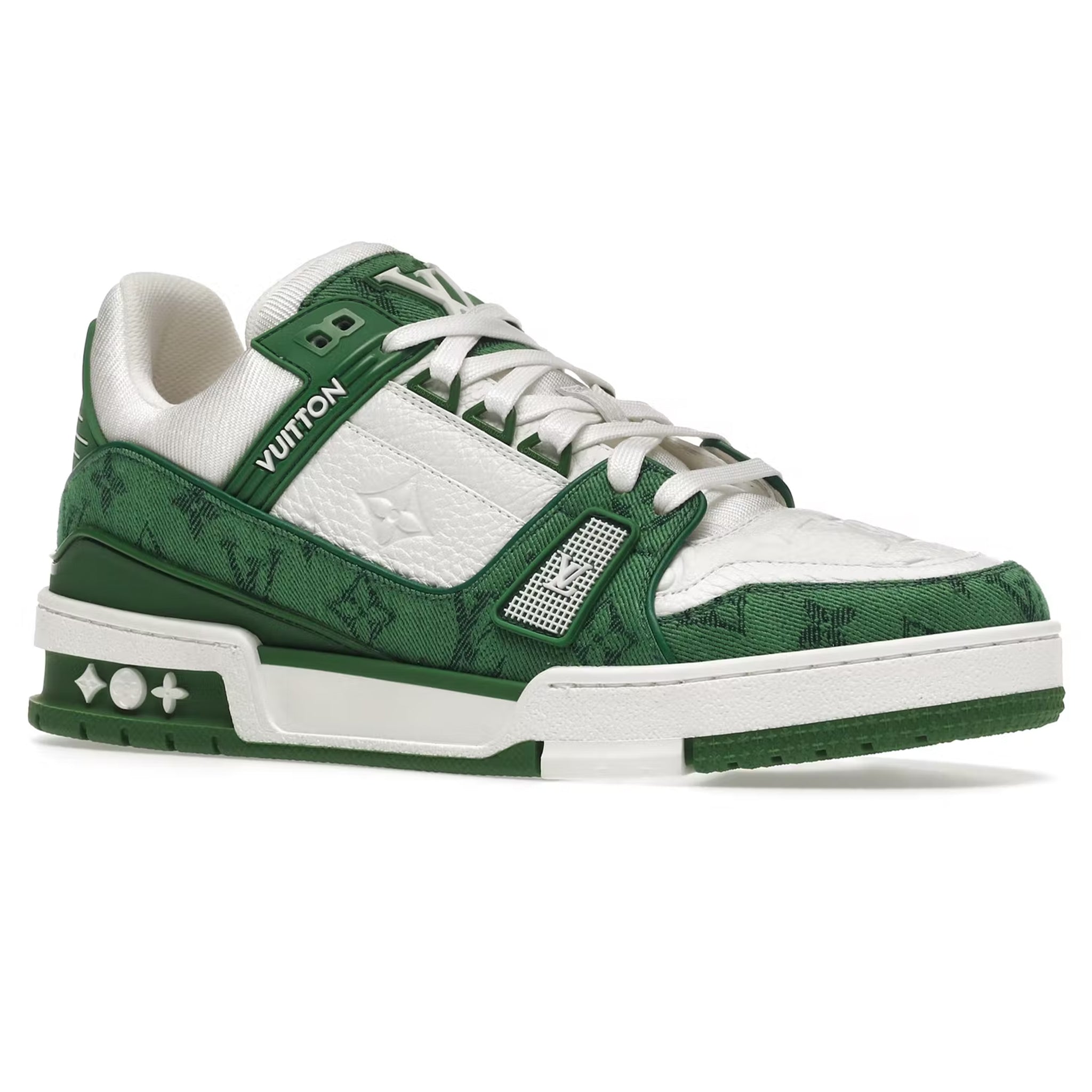 Image of Louis Vuitton LV Monogram Green Denim Sneaker
