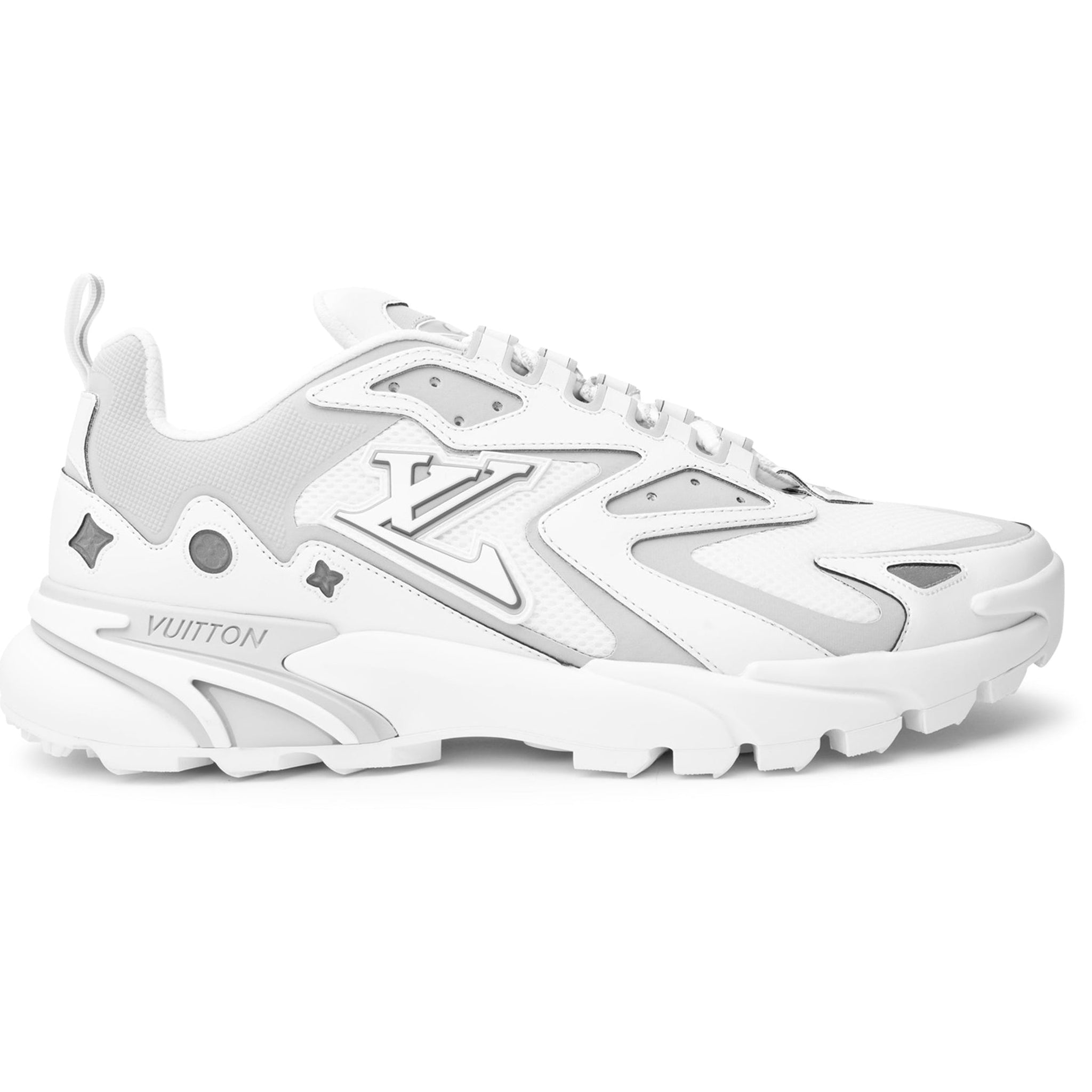 Louis Vuitton 1AA77Z LV Runner Tatic Sneaker , White, 12