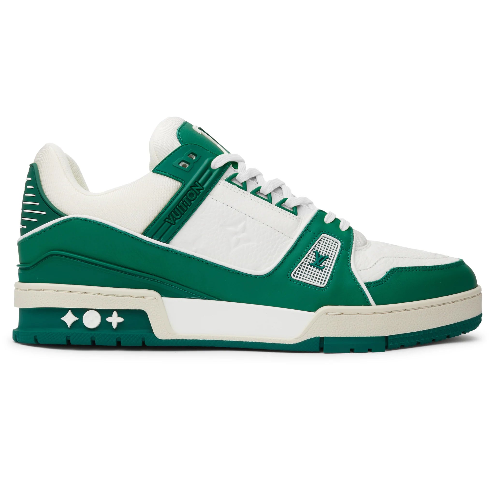 Image of Louis Vuitton LV Trainer White Green Sneaker