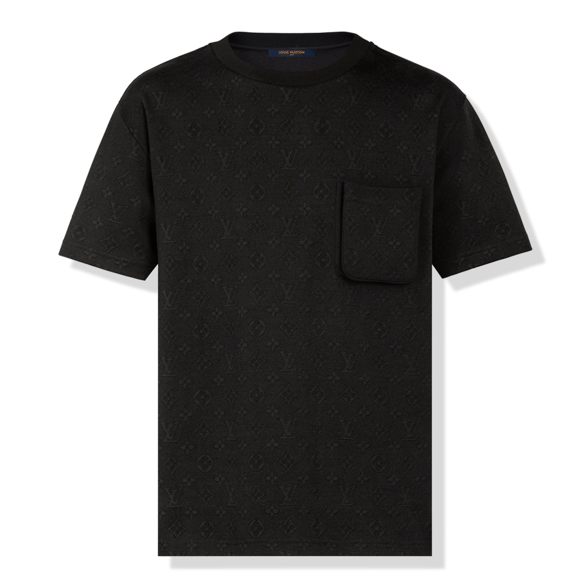 Louis Vuitton Monogram Signature 3D Pocket Black T Shirt – Crepslocker