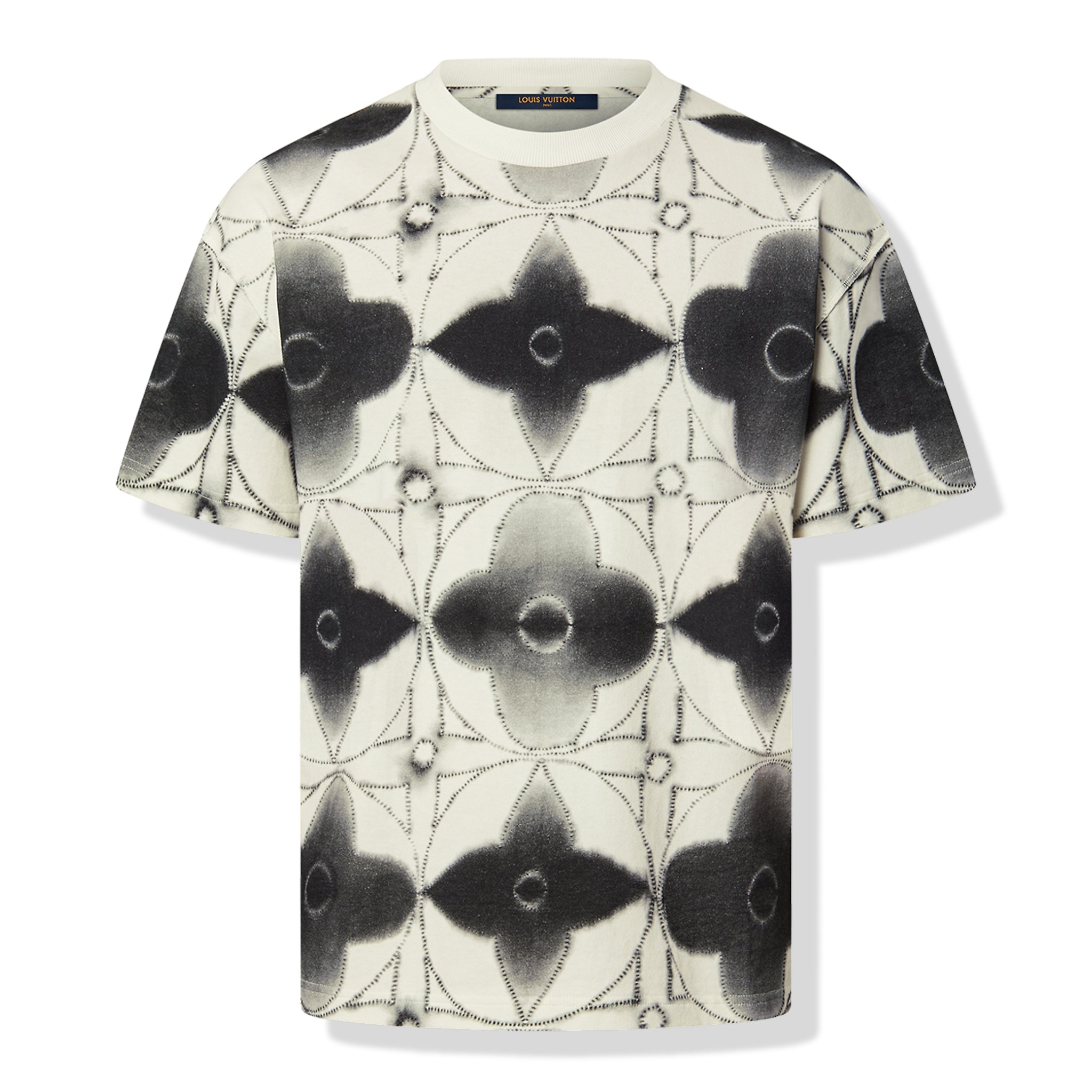 Image of Louis Vuitton Shibori Printed Tie-Dye Dark Grey T Shirt