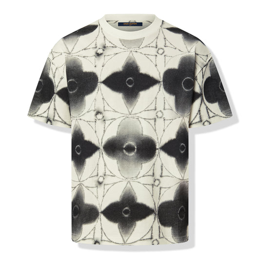 Louis Vuitton Shibori Printed Tie-Dye Dark Grey T Shirt