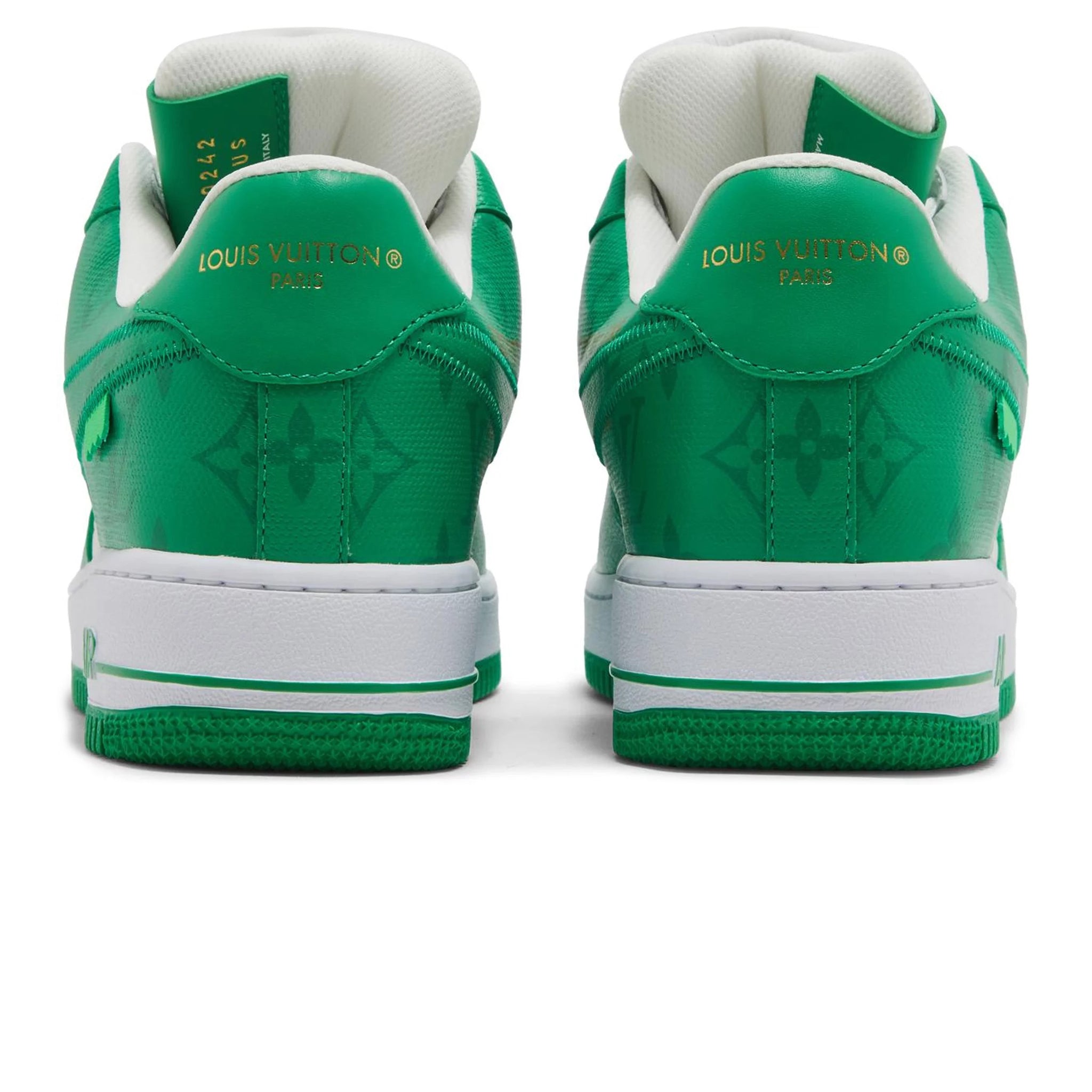 Image of Louis Vuitton x Nike Air Force 1 Low White Green