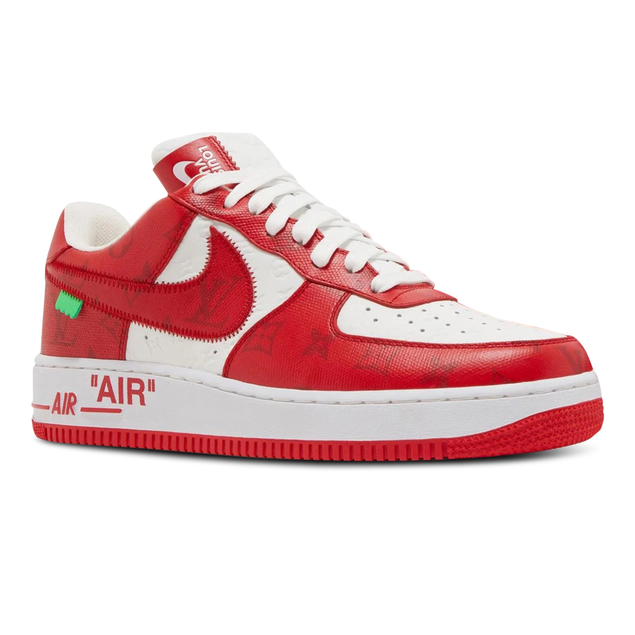 Image of Louis Vuitton x Nike Air Force 1 Low White Red