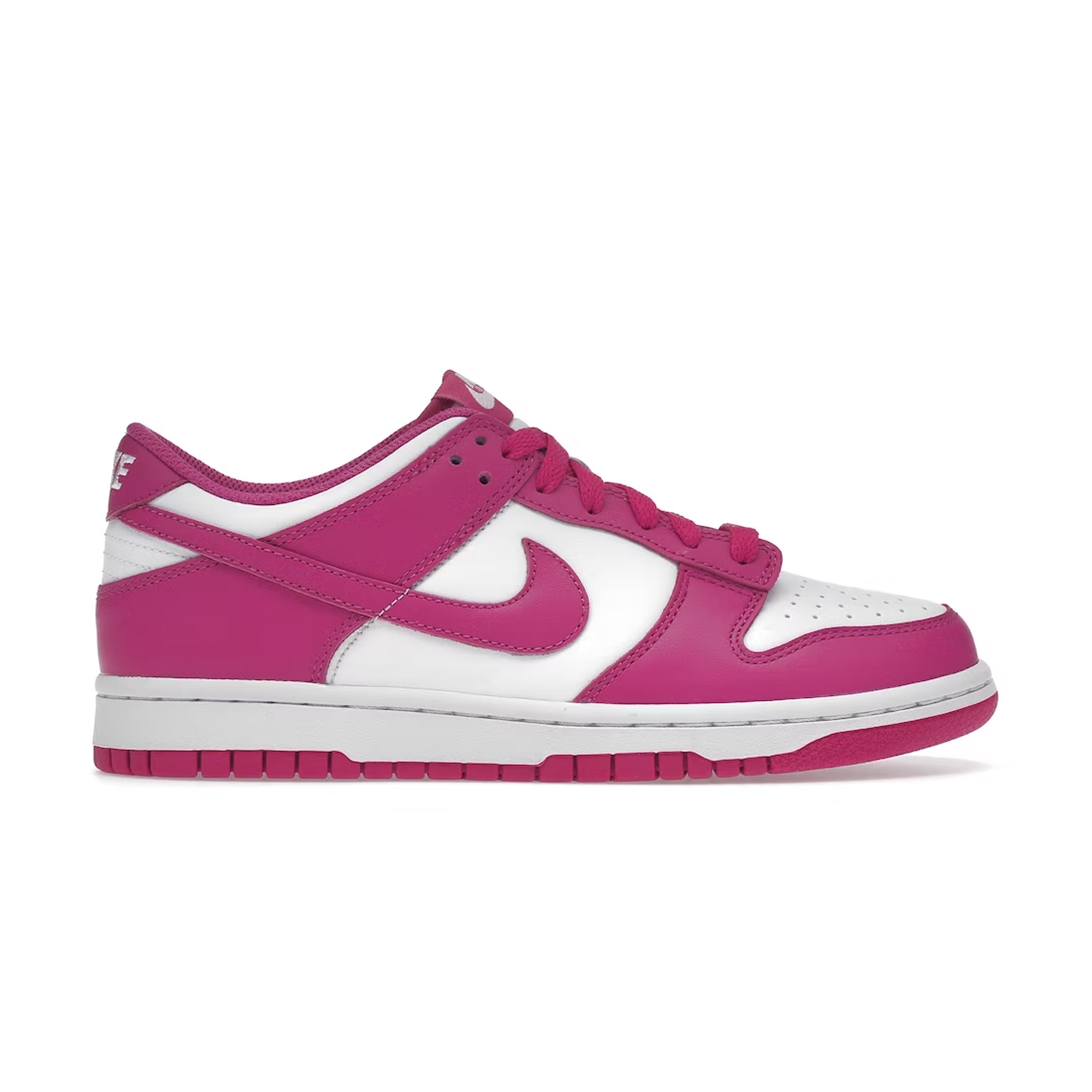 Side view of Nike Dunk Low Active Fuchsia (GS) 