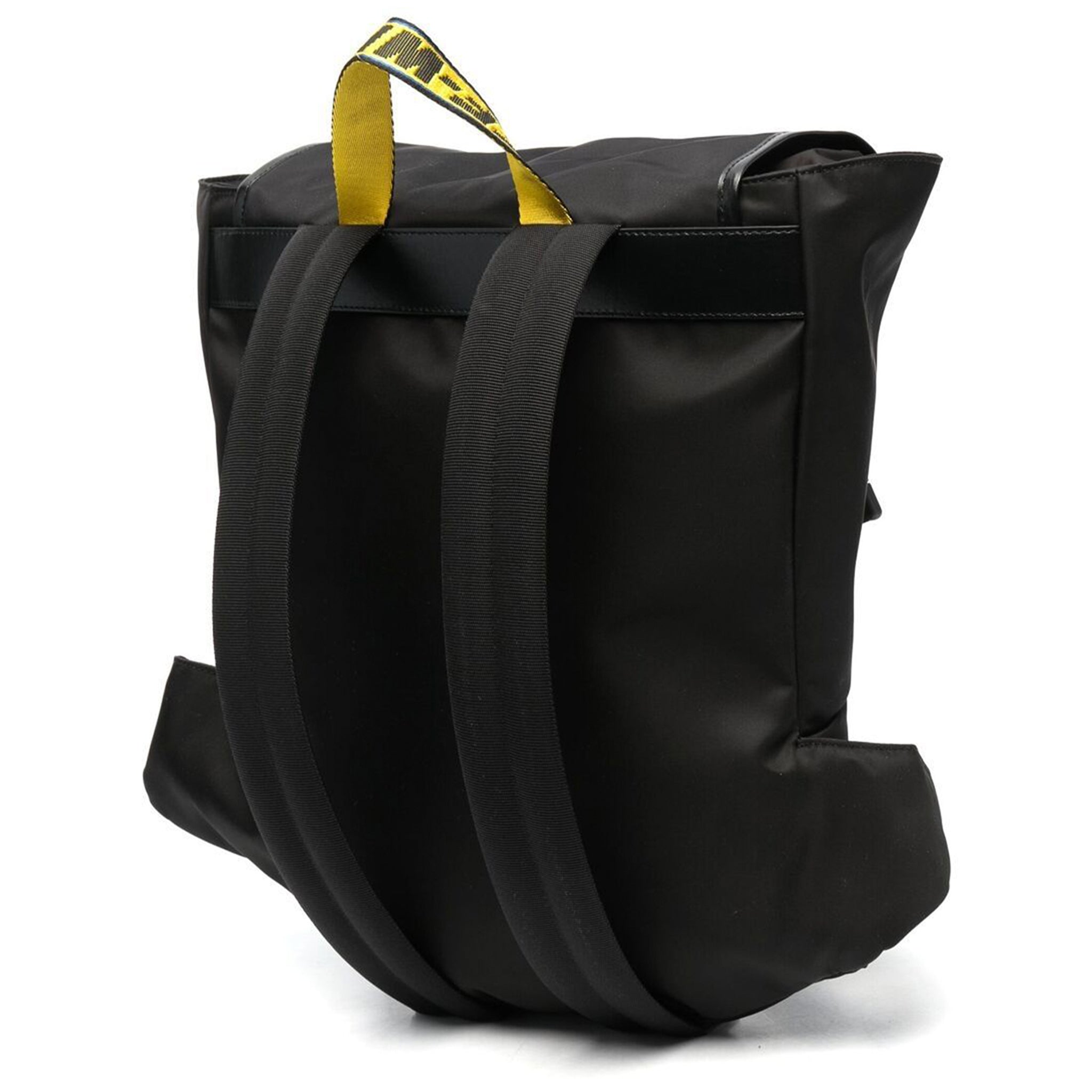 Image of Off White Industrial Logo Black Yellow Backpack