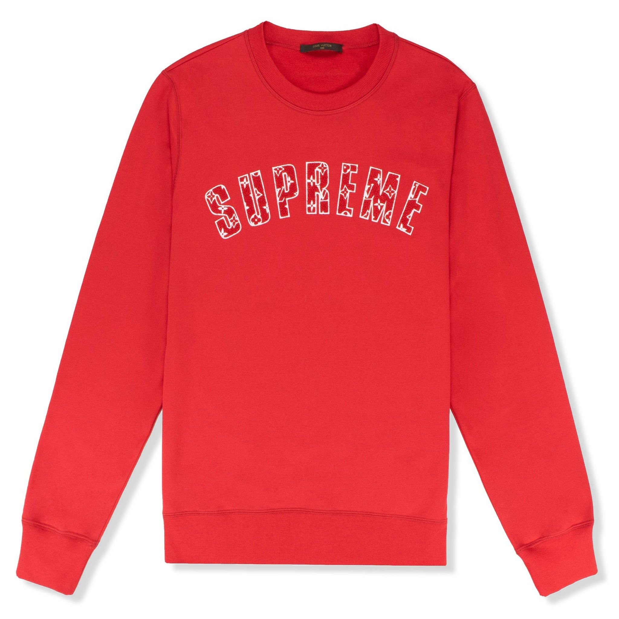 Supreme x Louis Vuitton Arc Logo Red Sweatshirt - XXXL / Red