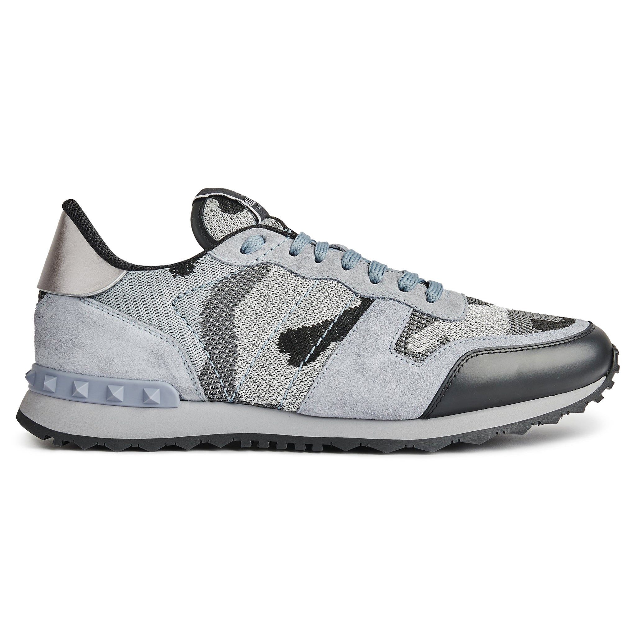 Valentino Rockrunner Camouflage Grey Black Silver Sneaker â Crepslocker
