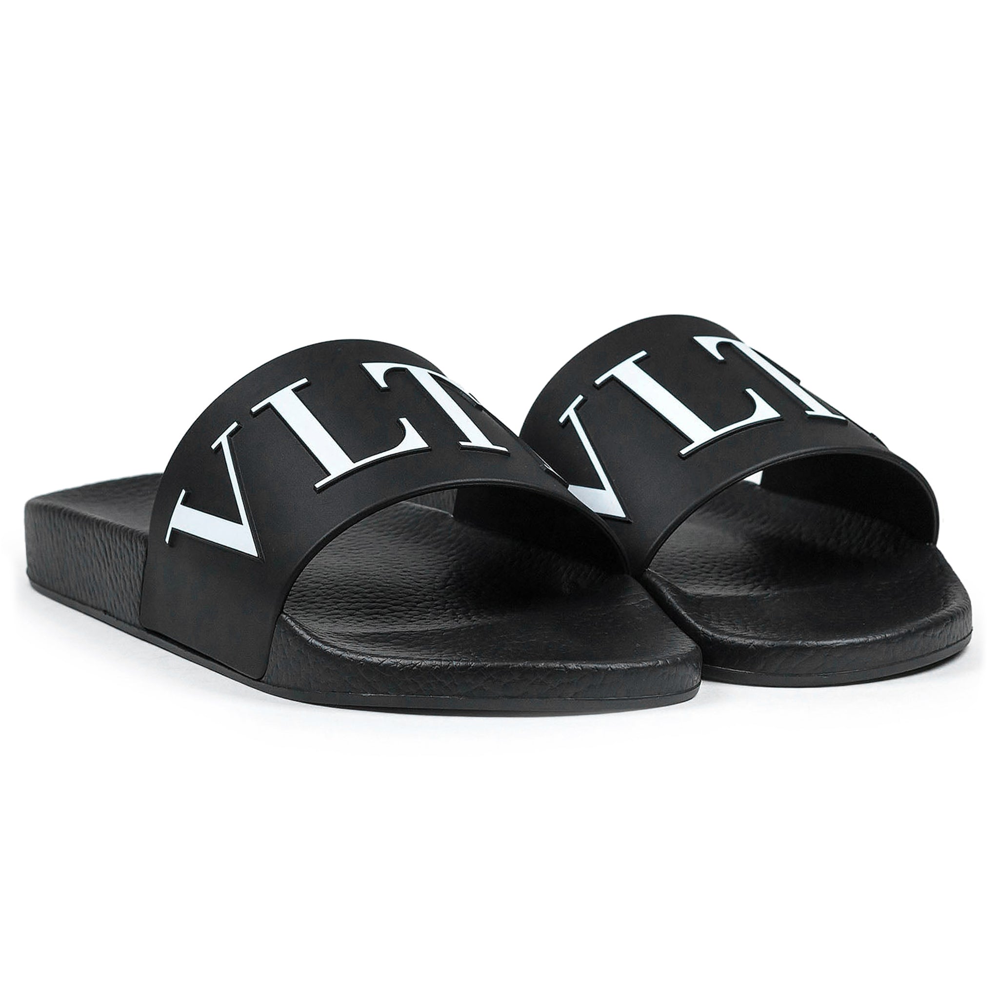 Image of Valentino VLTN Black Pool Slides