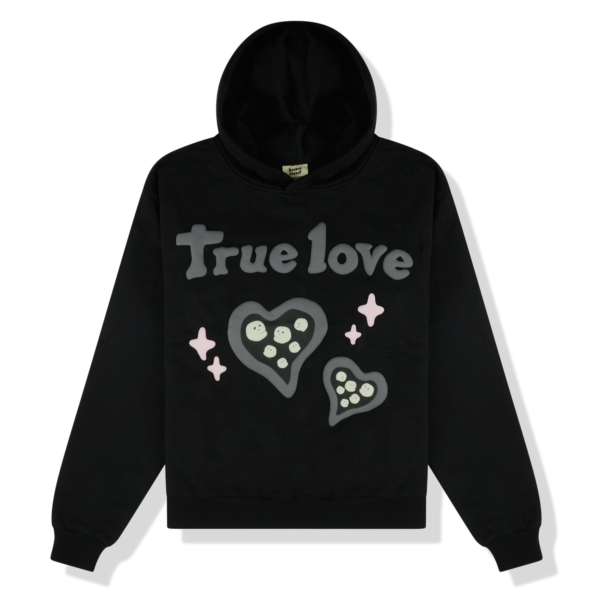 Image of Broken Planet Market True Love Midnight Black Hoodie