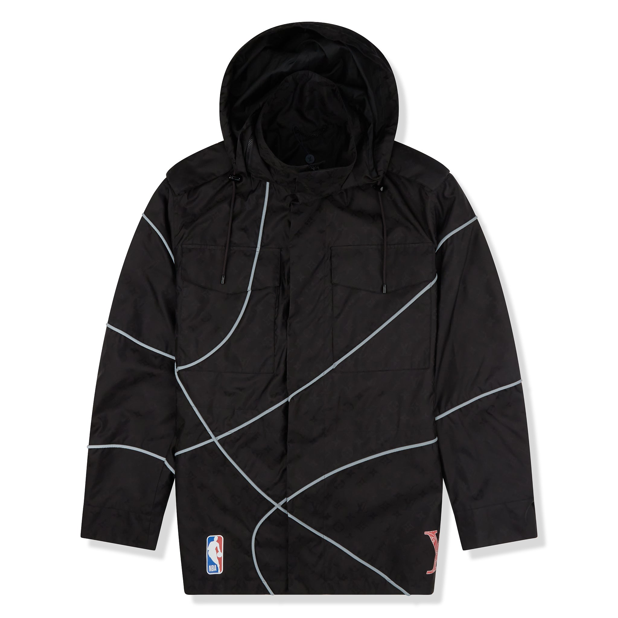Image of Louis Vuitton x NBA Monogram Black Windbreaker