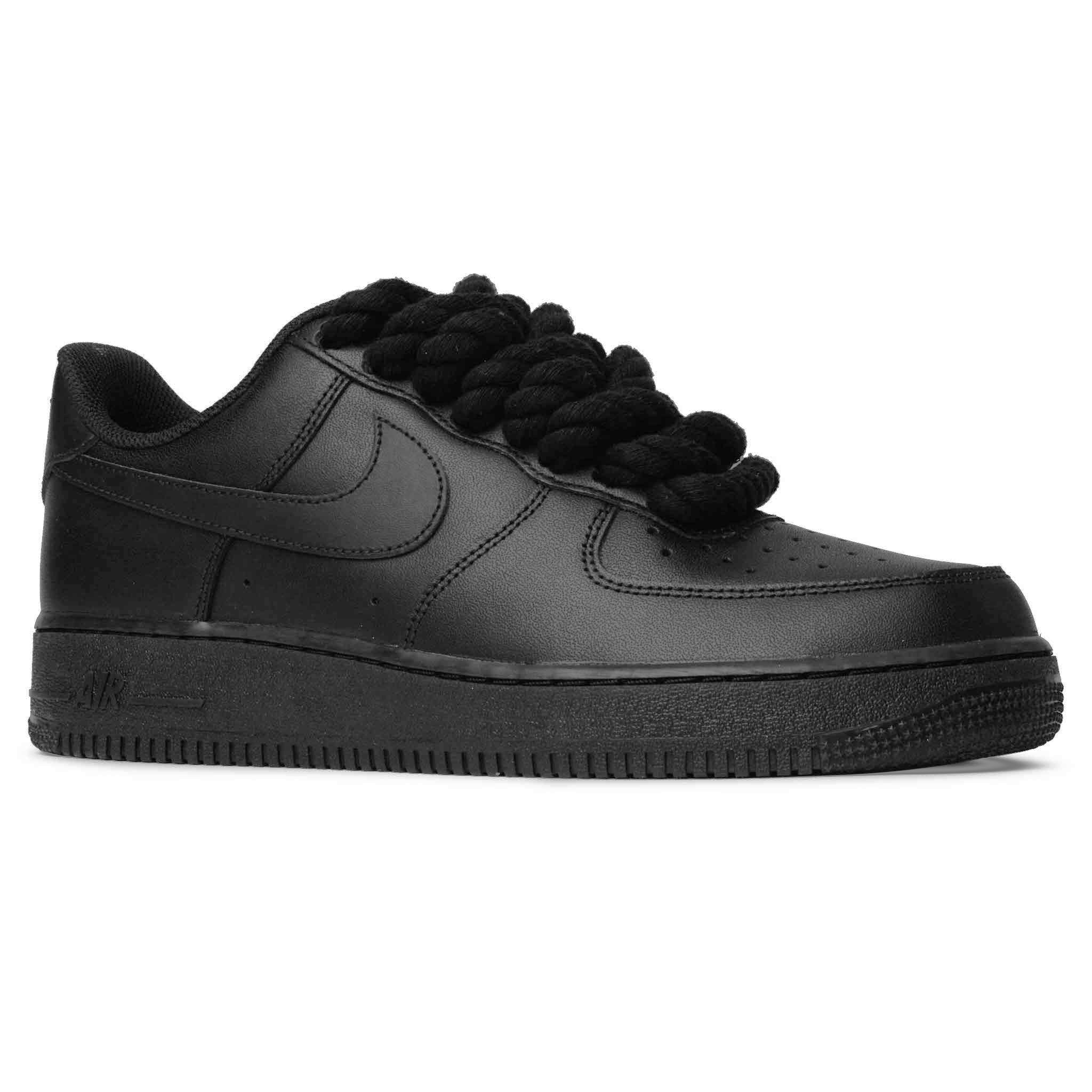 Image of Nike Air Force 1 Low Rope Lace Black