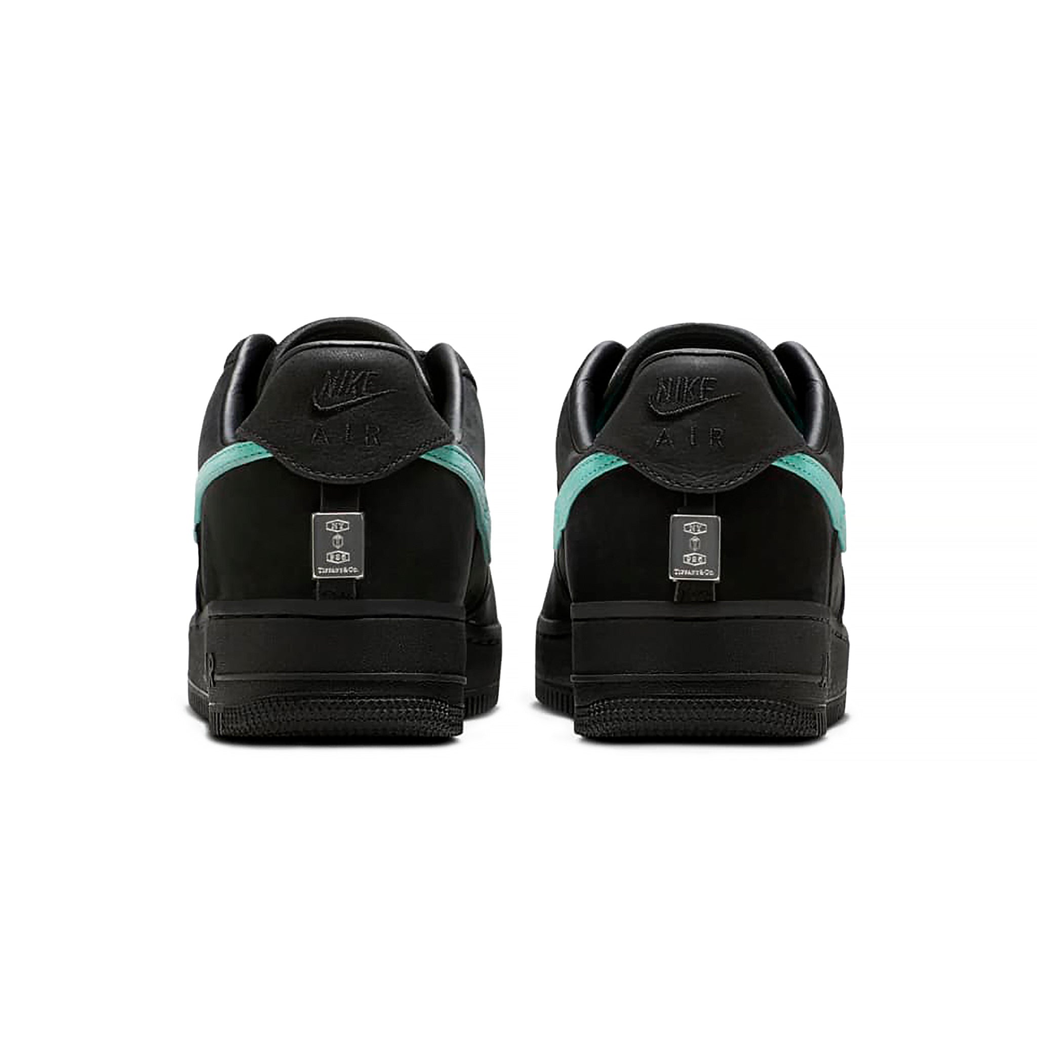 Image of Tiffany & Co. x Nike Air Force 1 Low Black Tiffany Blue