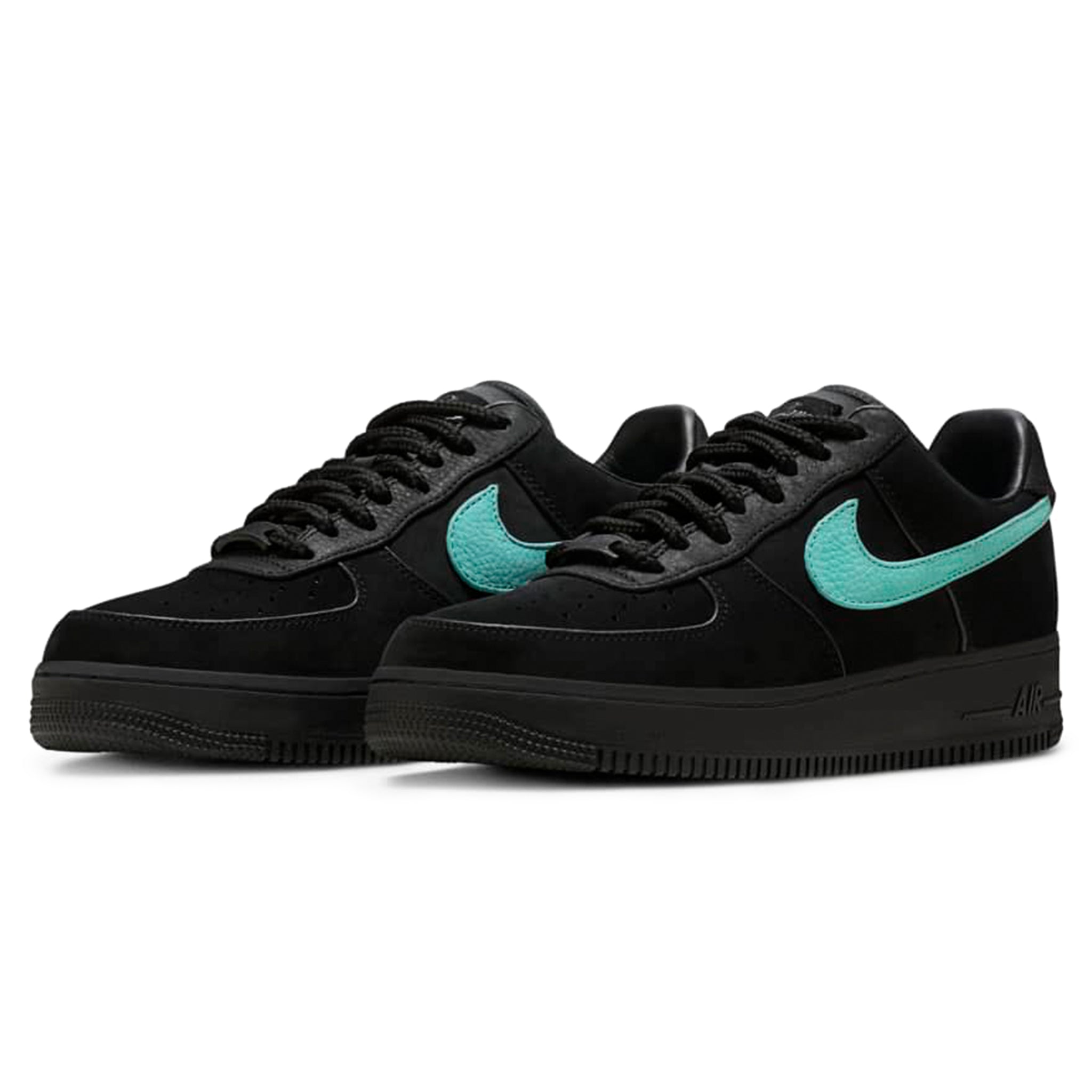 Image of Tiffany & Co. x Nike Air Force 1 Low Black Tiffany Blue