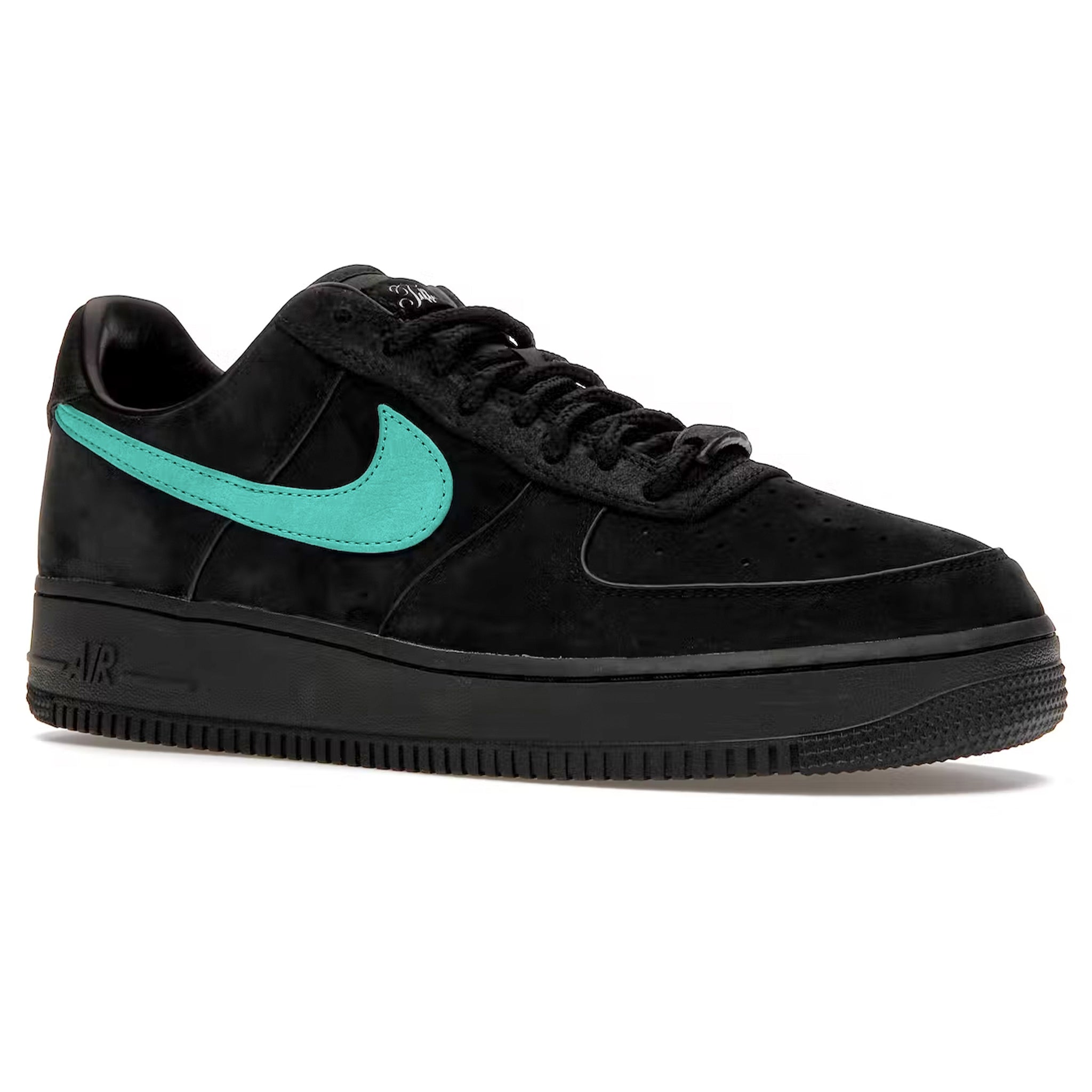 Image of Tiffany & Co. x Nike Air Force 1 Low Black Tiffany Blue