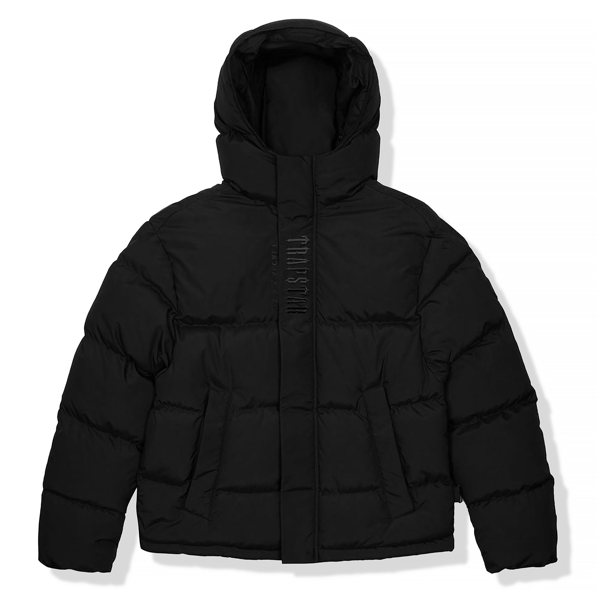 Image of Trapstar Decoded 2.0 Blackout Edition Hooded Puffer Jacket