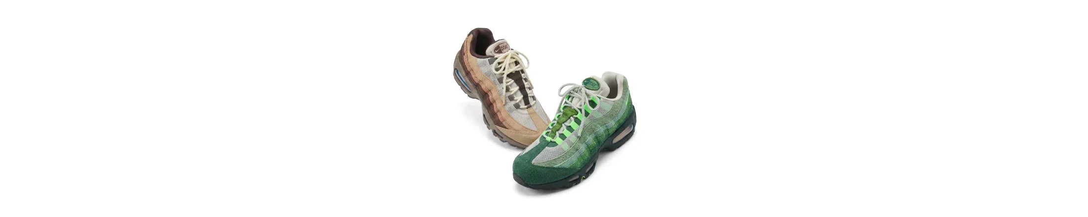 crepslocker Ducks of a Feather x Nike Air Max 95 The Woods & Lumber Yard IQ3986-300  IQ3988-001