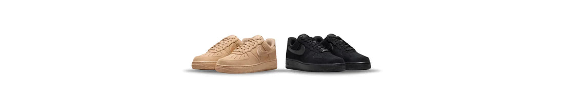 Nike Air Force 1 Low Refined in Suede with Metallic Logos