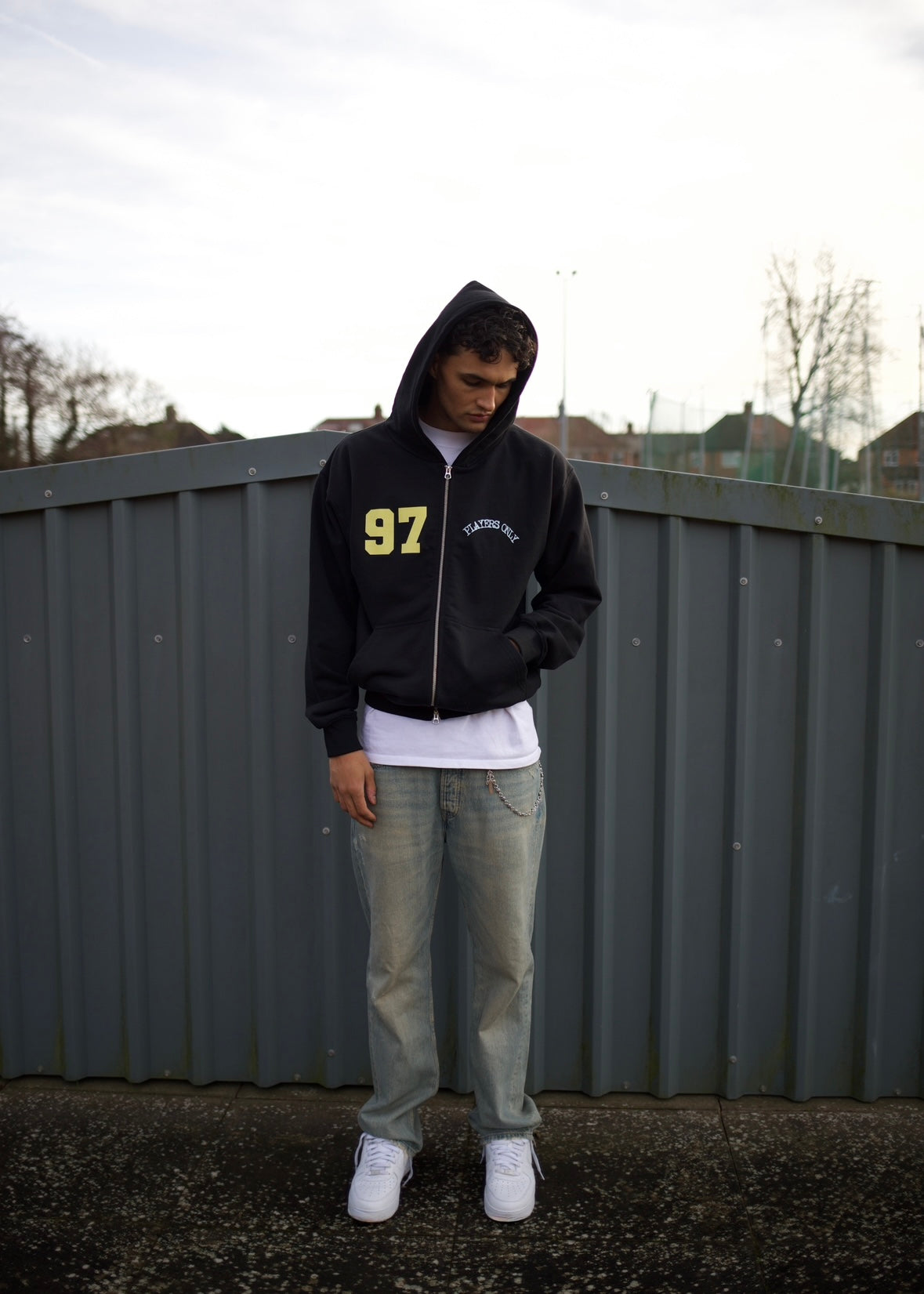 Players Only Jersey Black Zip-Up Hoodie