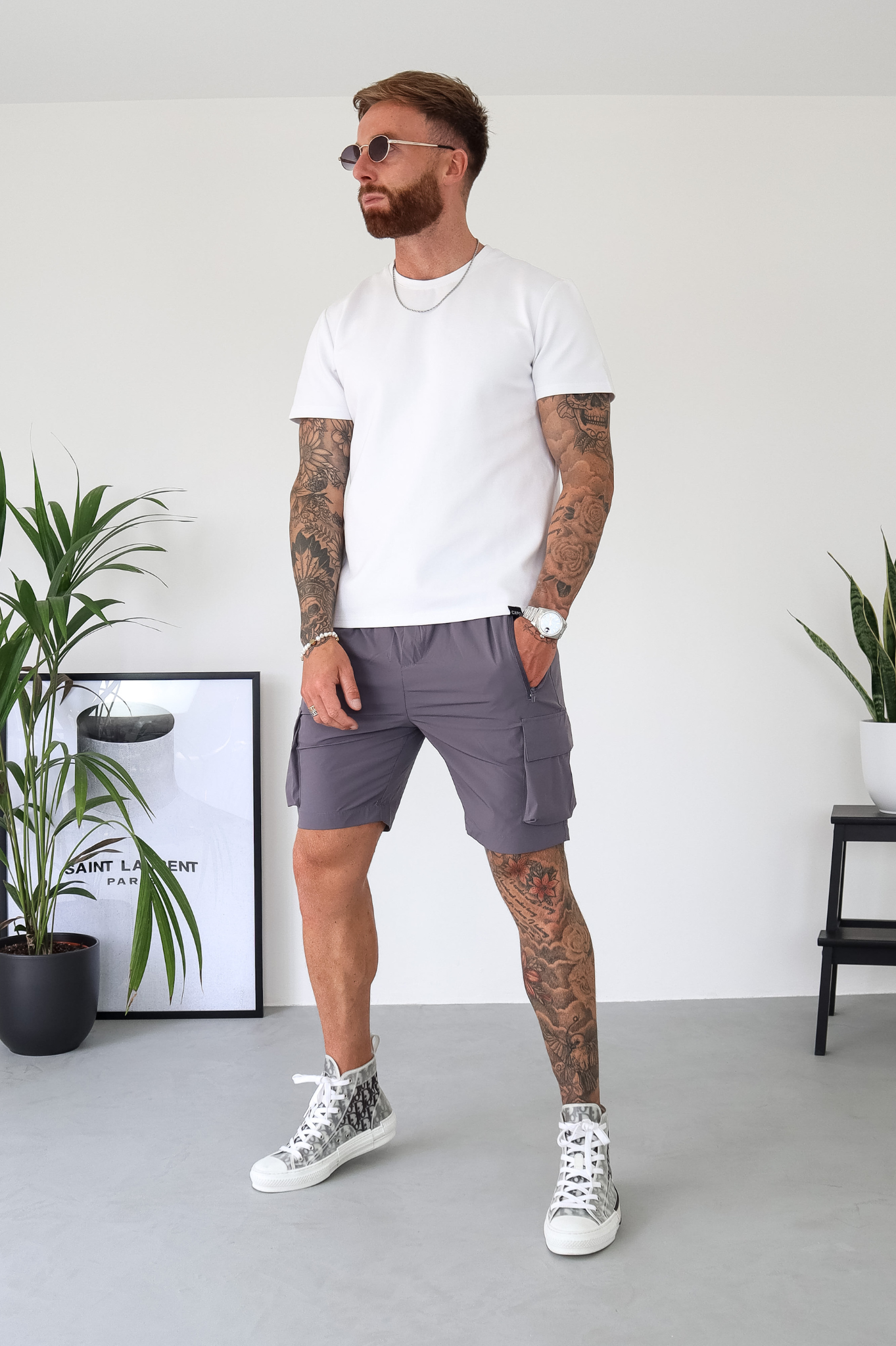 CAPO Lightweight Dark Grey Cargo Shorts