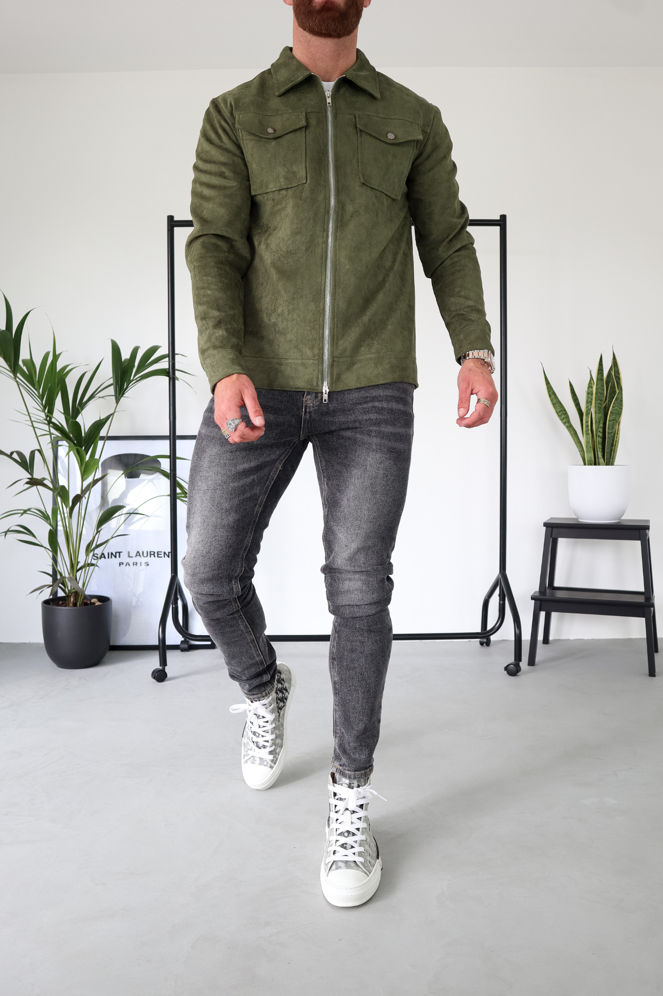 CAPO Suede Olive Jacket