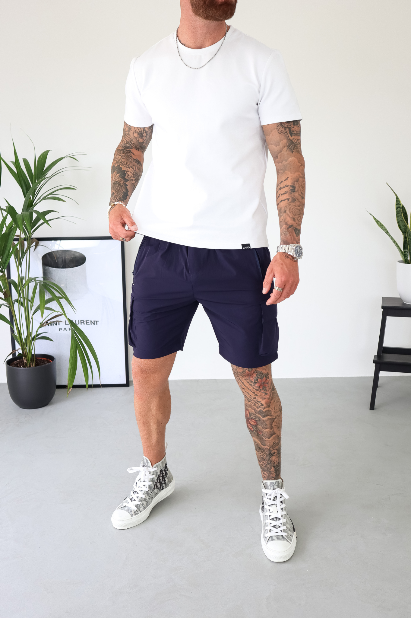 CAPO Lightweight Navy Cargo Shorts