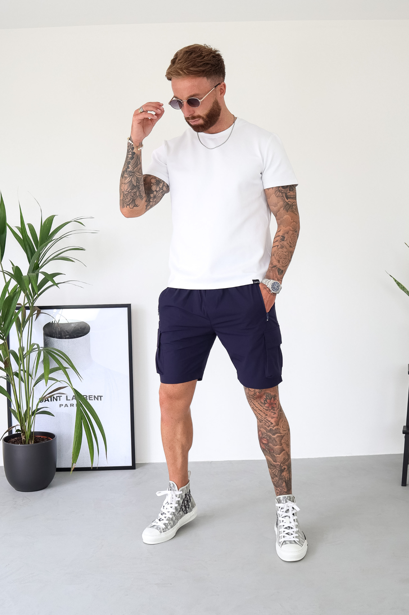 CAPO Lightweight Navy Cargo Shorts
