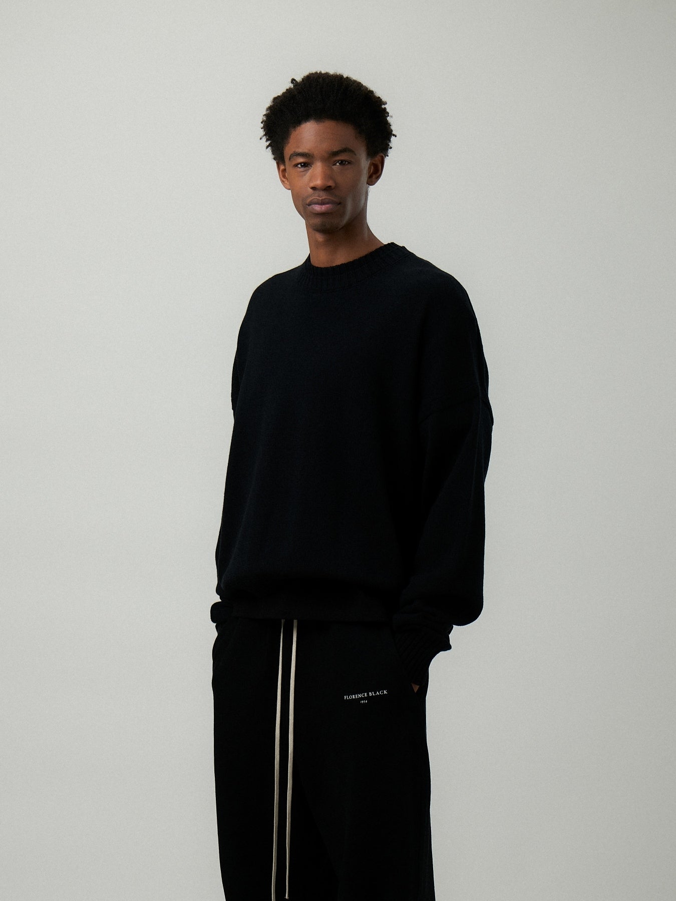 Florence Black 1954 Oversized Black Sweatshirt