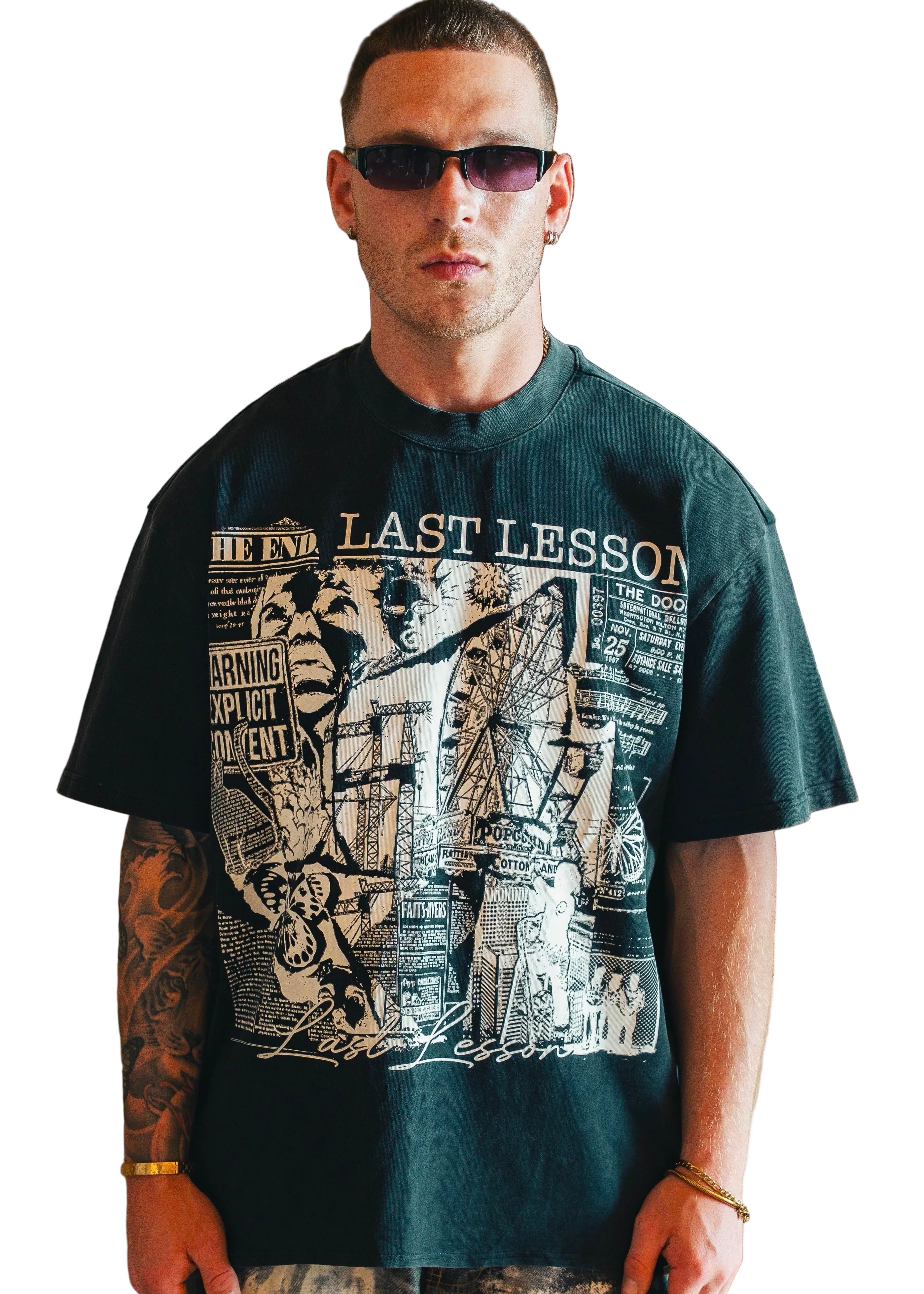 Last Lesson The End Black T-Shirt