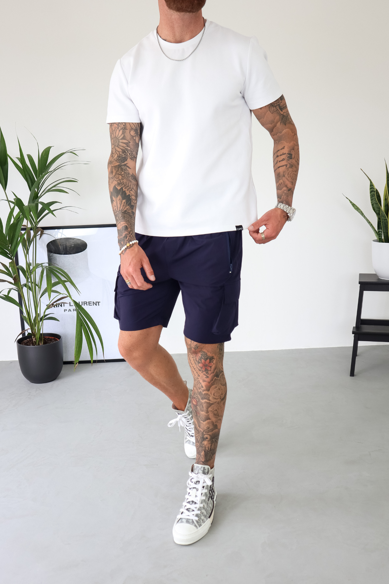 CAPO Lightweight Navy Cargo Shorts