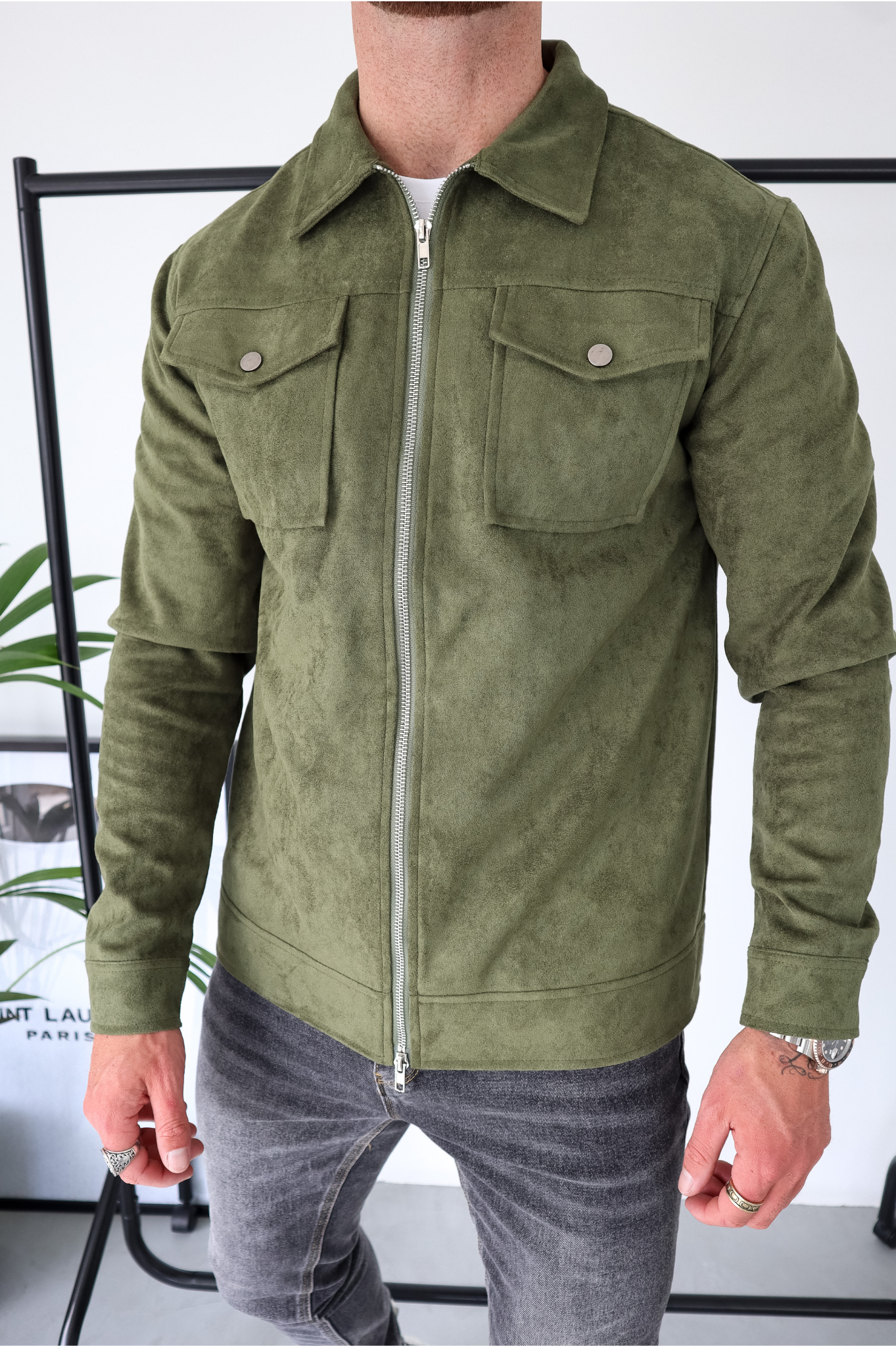 CAPO Suede Olive Jacket
