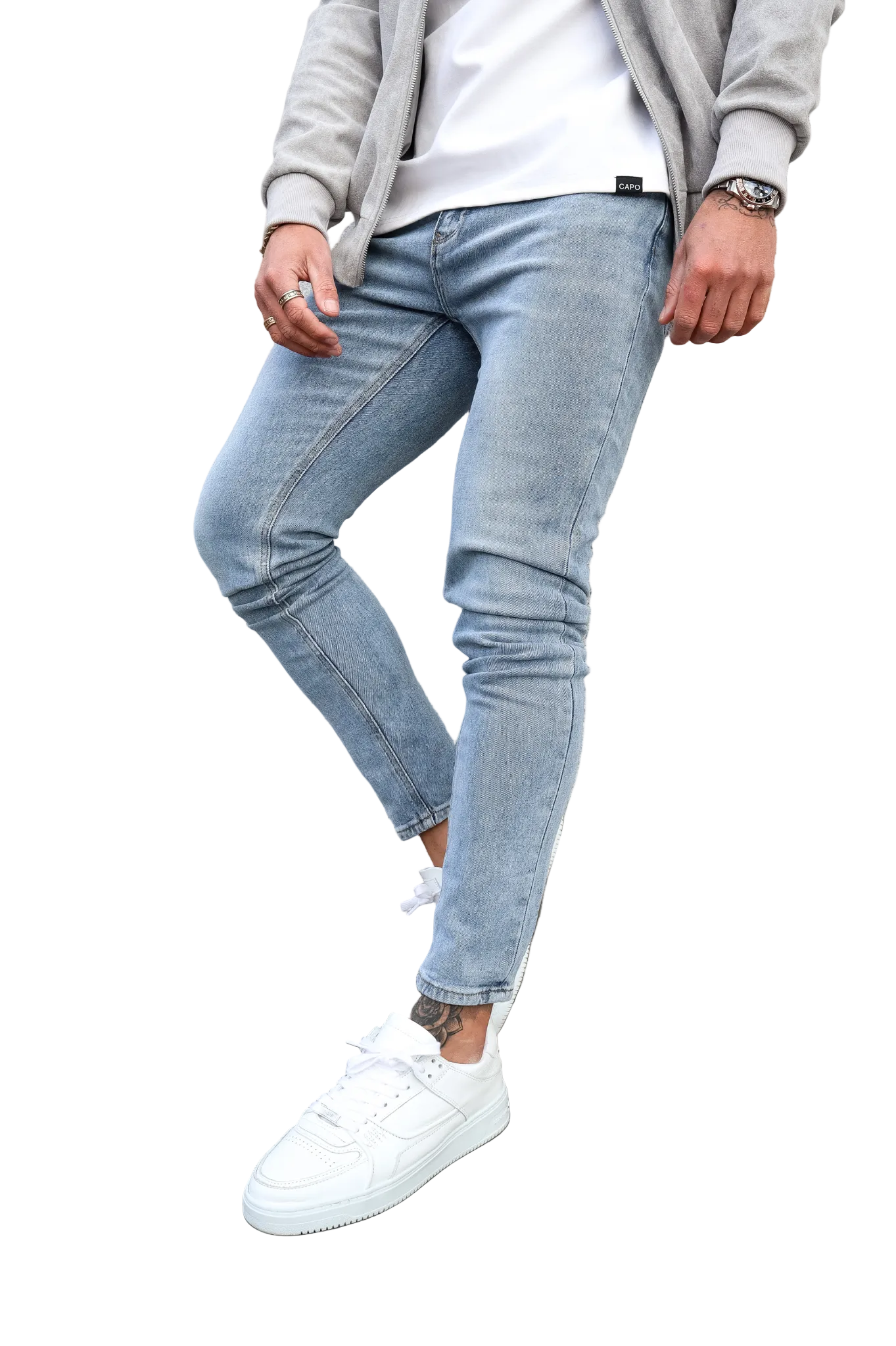 CAPO Slim Fit Blue Jeans