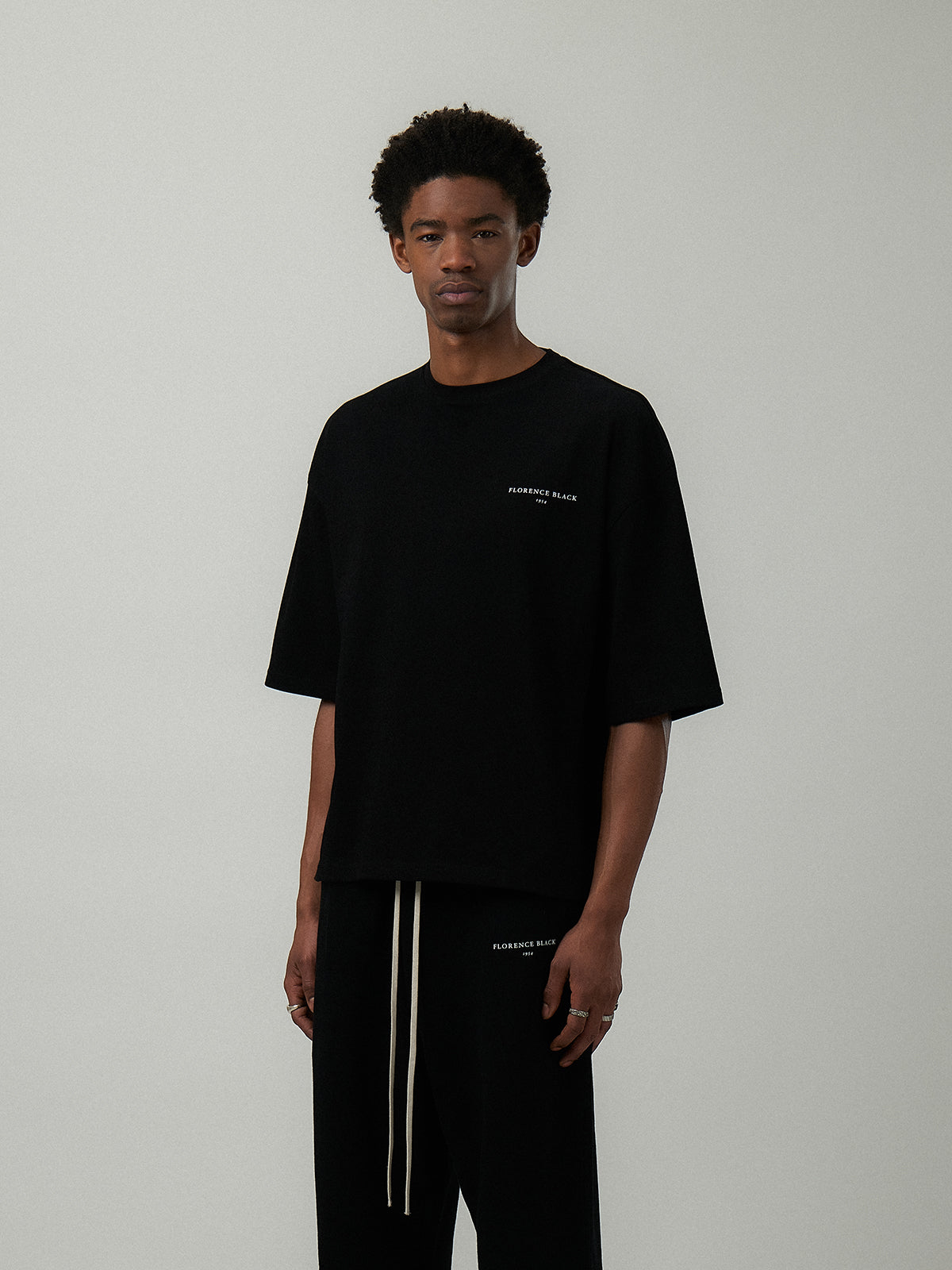 Florence Black 1954 Oversized Black T-Shirt