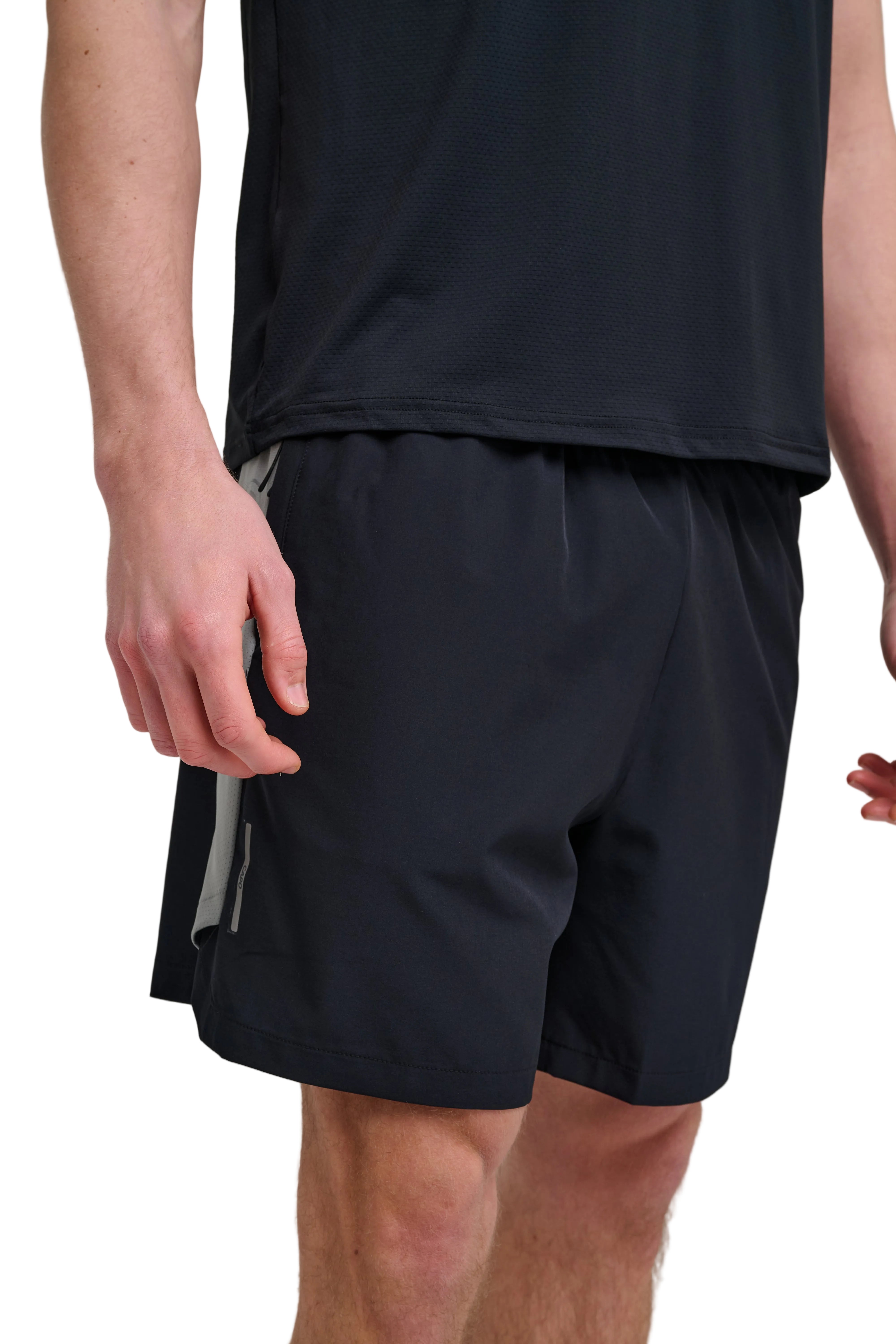 Front view of CAPO Active Performance Black Shorts