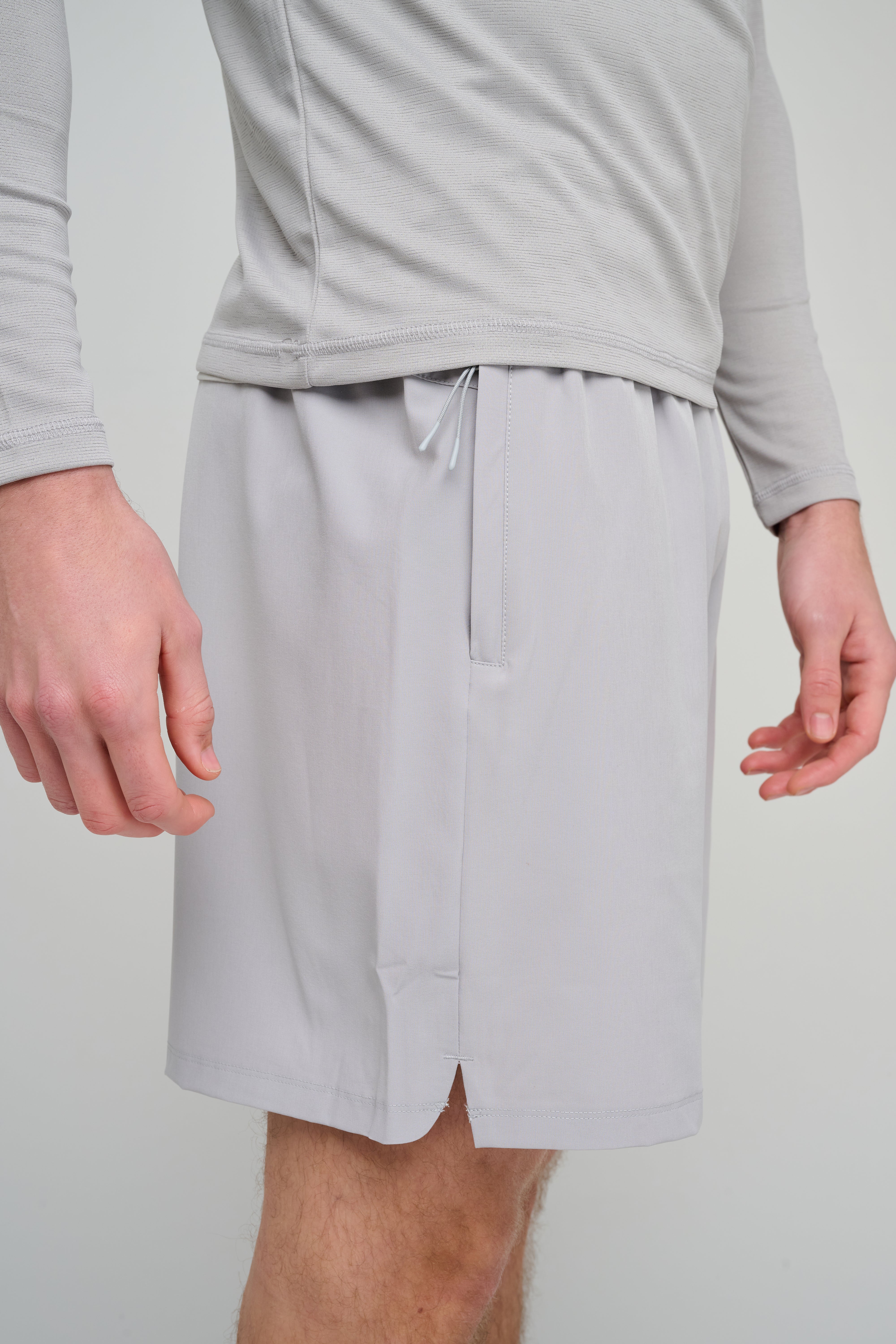 Pocket view of CAPO Active Core Grey Shorts