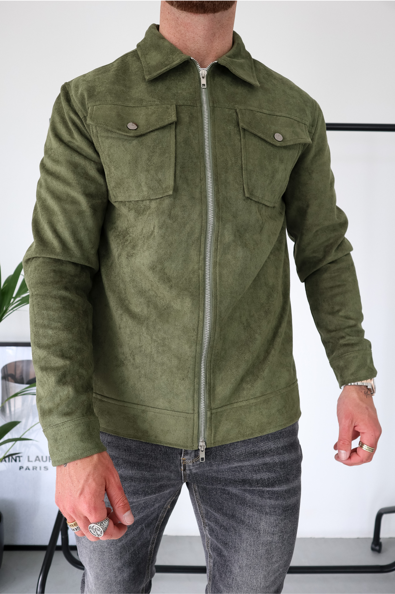 CAPO Suede Olive Jacket