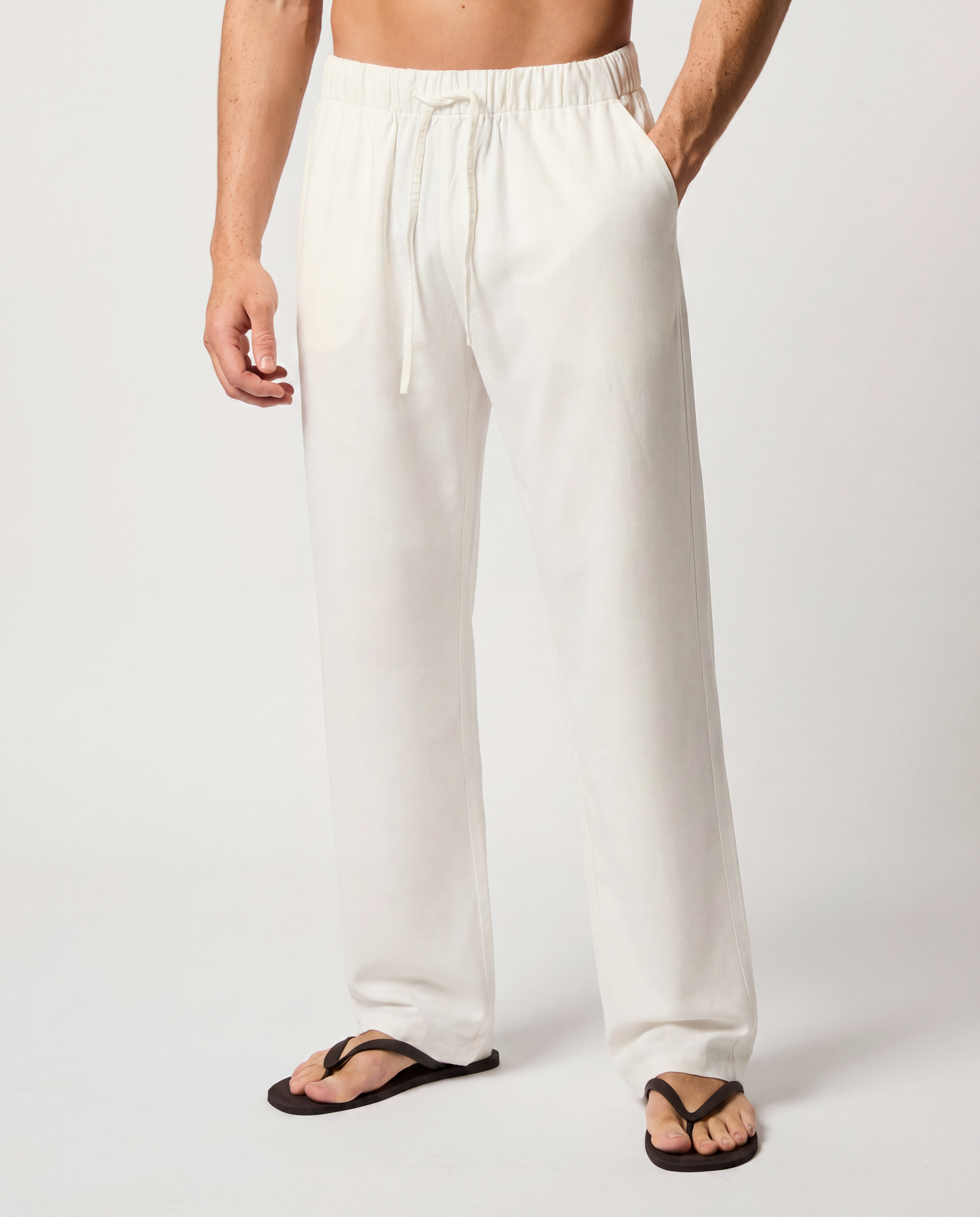 Coszus Relaxed Linen Sand Pants