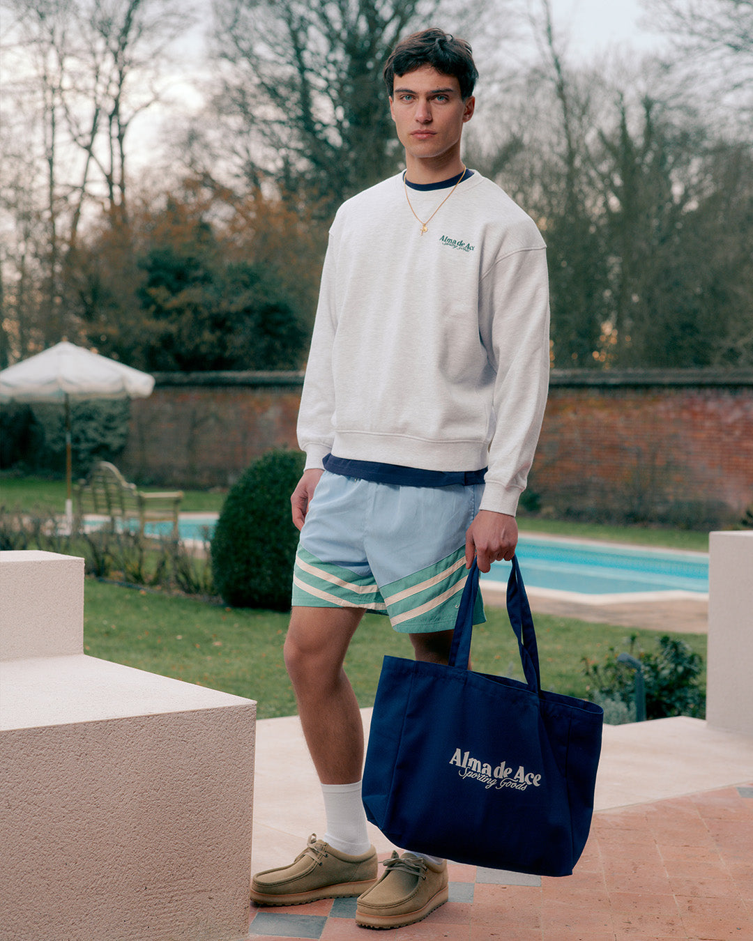 Alma De Ace Sporting Goods Navy Tote Bag