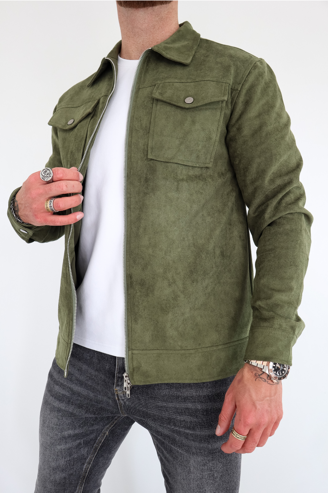 CAPO Suede Olive Jacket